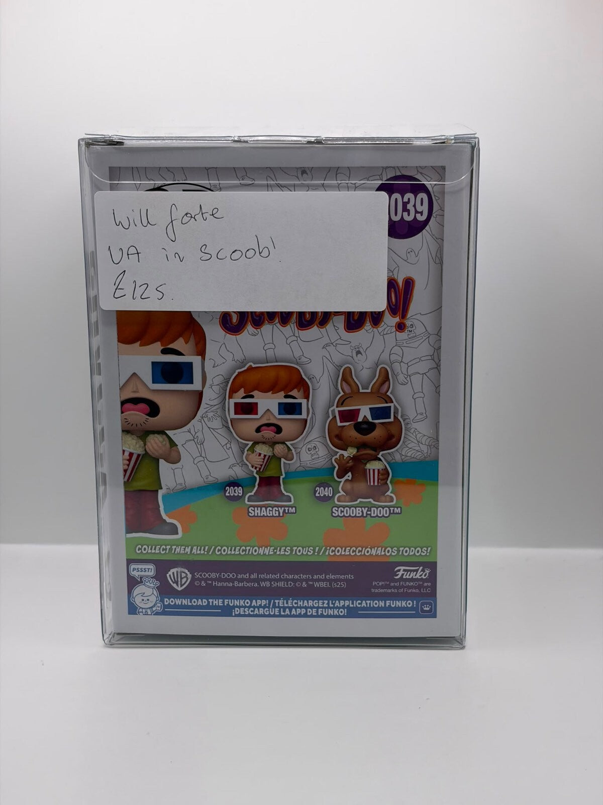 Funko Pop Animation Scooby-Doo Shaggy 2039 Vinyl Figure Signed
