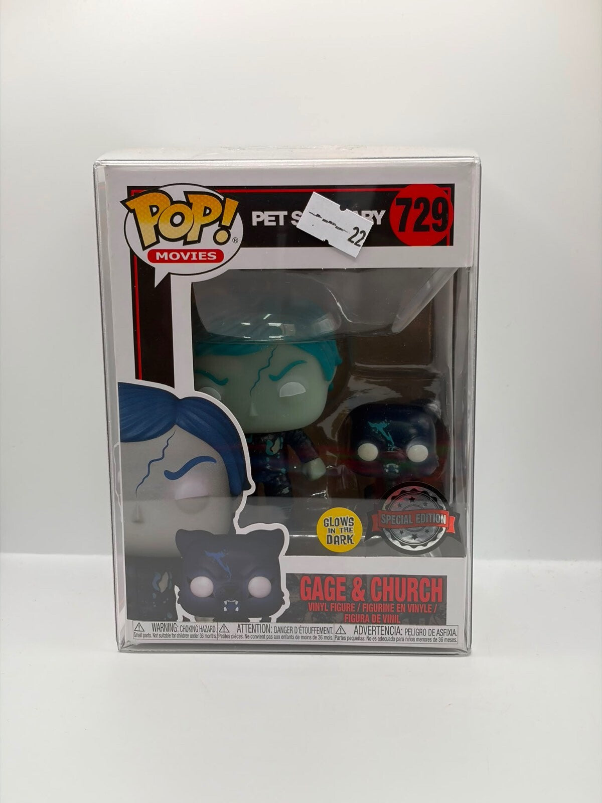 Funko Pop! Movies Pet Sematary Gage & Church Glow in the Dark Vinyl Figure #729