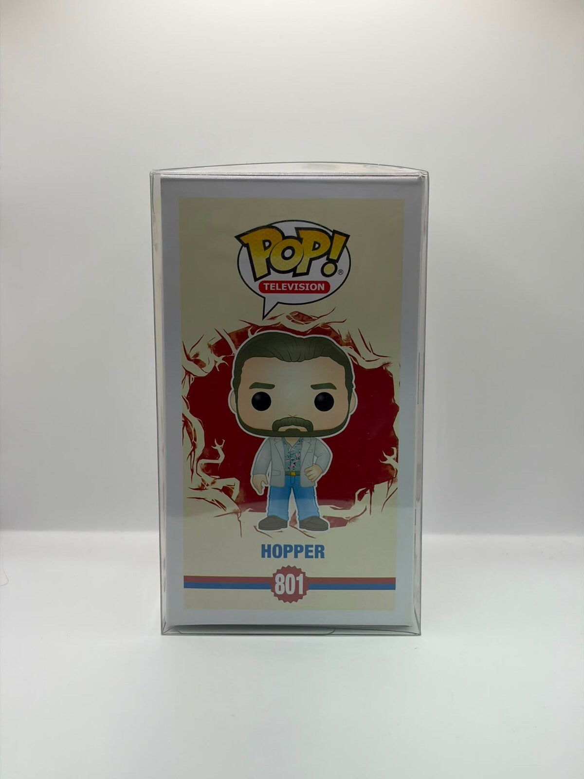 Funko Pop! Stranger Things Hopper Vinyl Figure #801 - Collectible TV Series Toy
