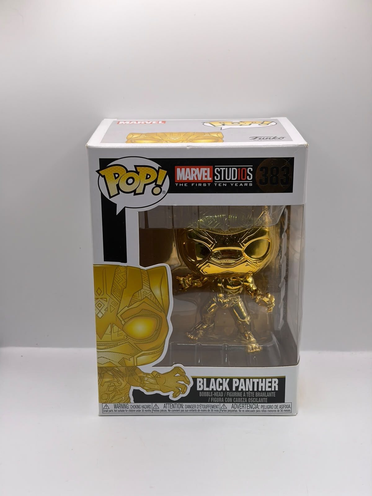 Funko Pop! Marvel Studios Black Panther Gold #383 Collectible Figure