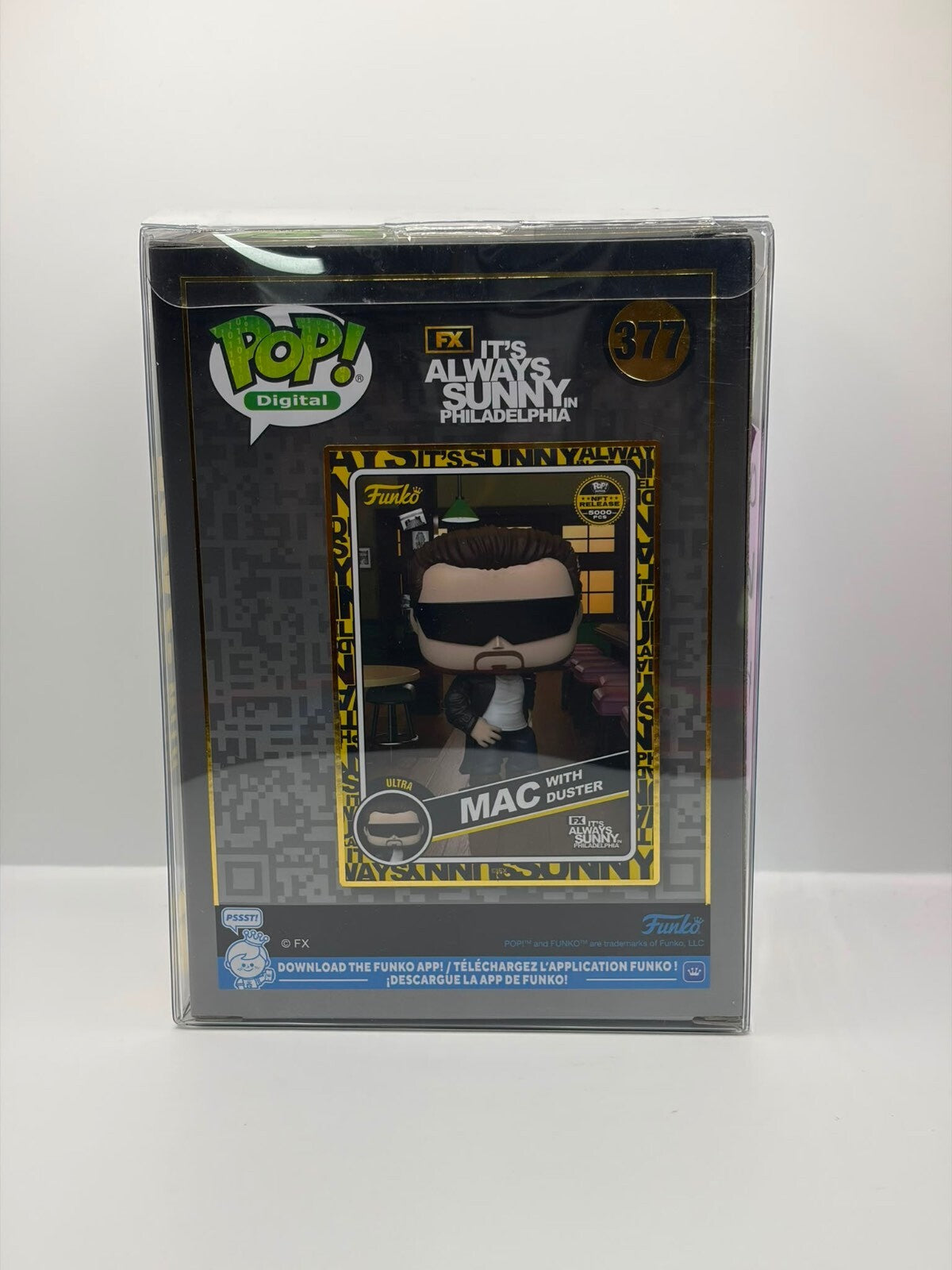 Funko Pop Digital Mac with Duster #377 from It's Always Sunny in Philadelphia Signed by Charlie Day