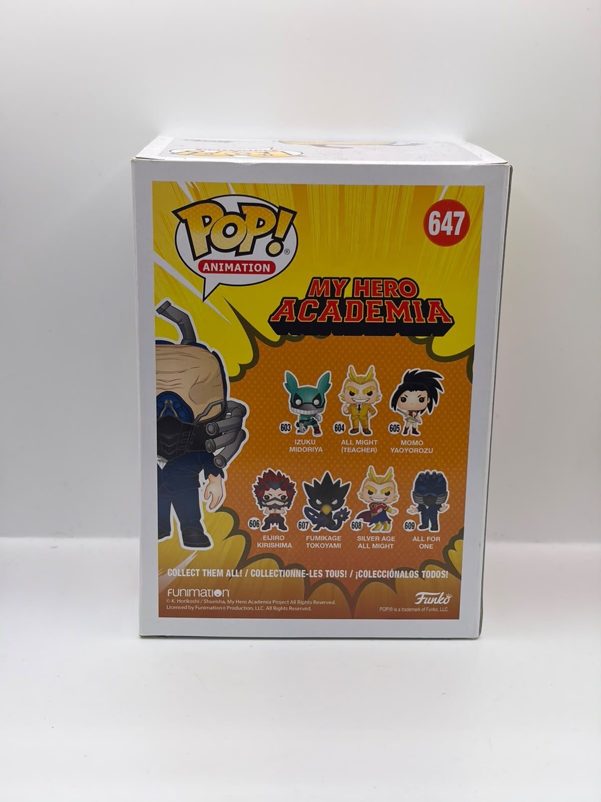 Funko Pop! Animation My Hero Academia All For One Vinyl Figure #647 Special Edition