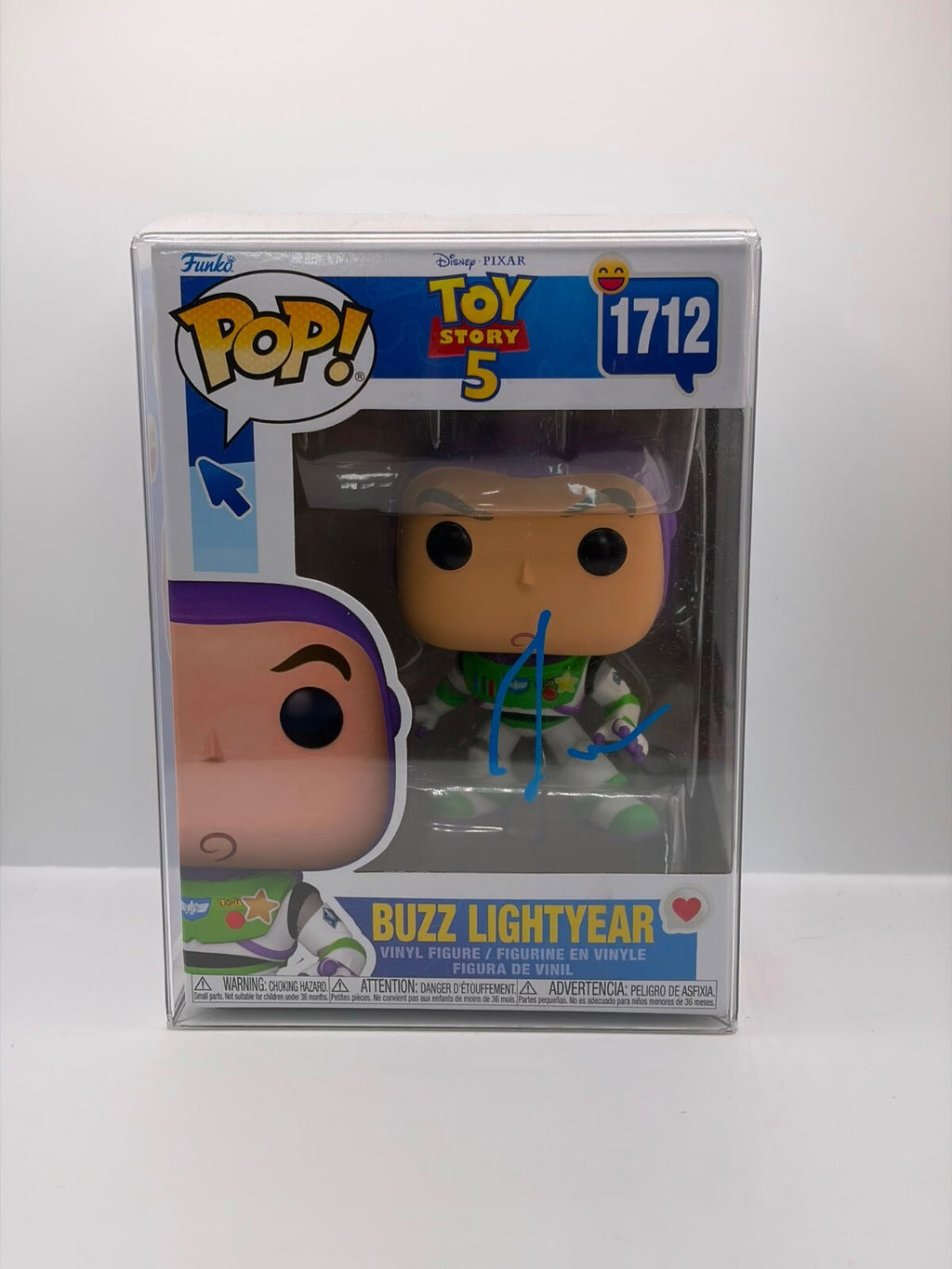 Funko Pop! Disney Pixar Toy Story 5 Buzz Lightyear Vinyl Figure #1712 Signed