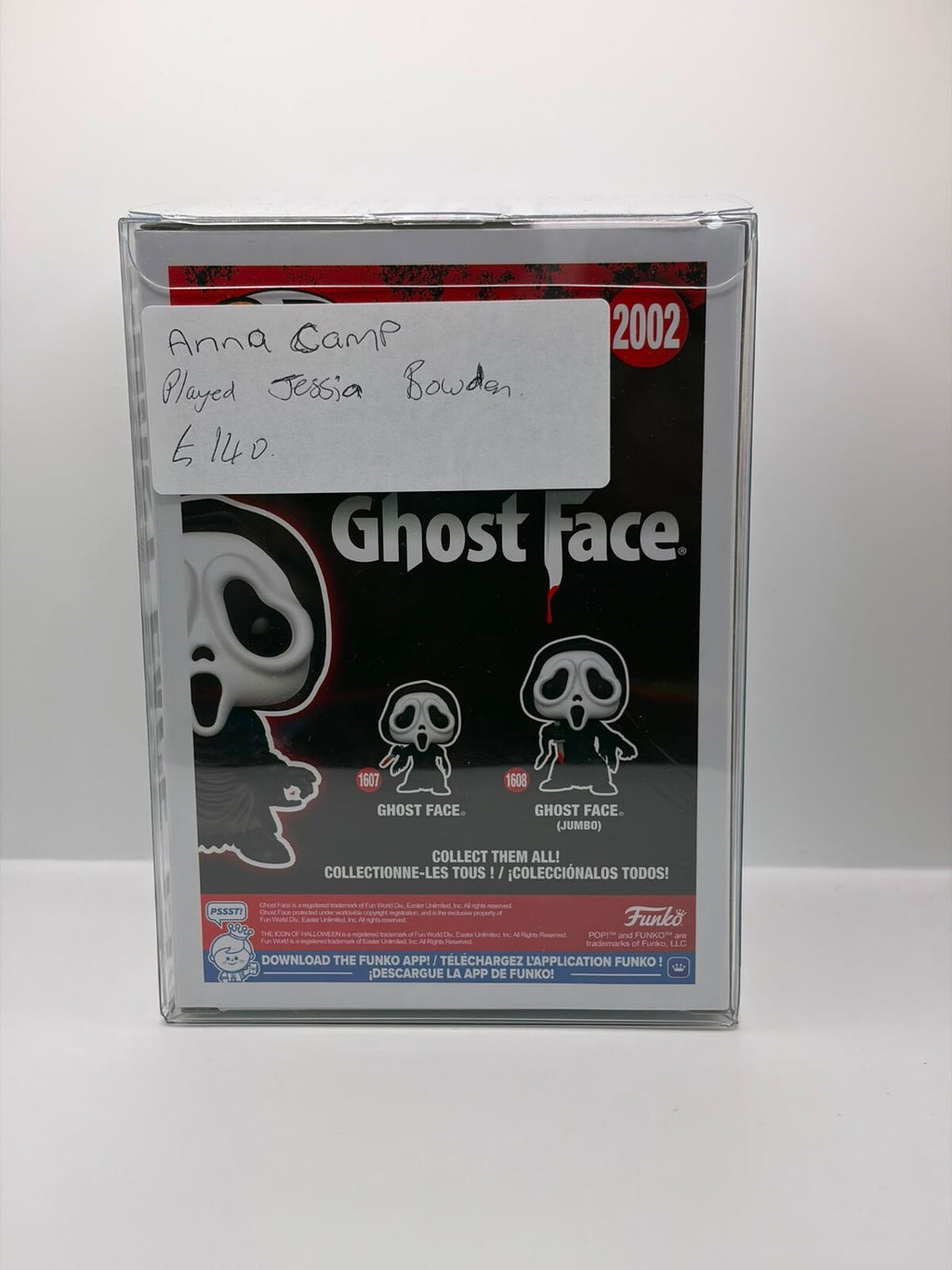 Funko Pop! Movies Ghost Face 2002 Vinyl Figure Signed