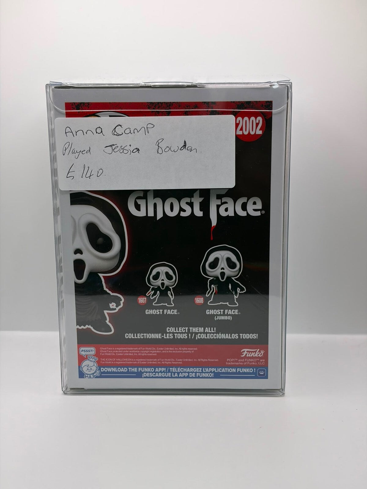 Funko Pop! Movies Ghost Face 2002 Vinyl Figure Signed