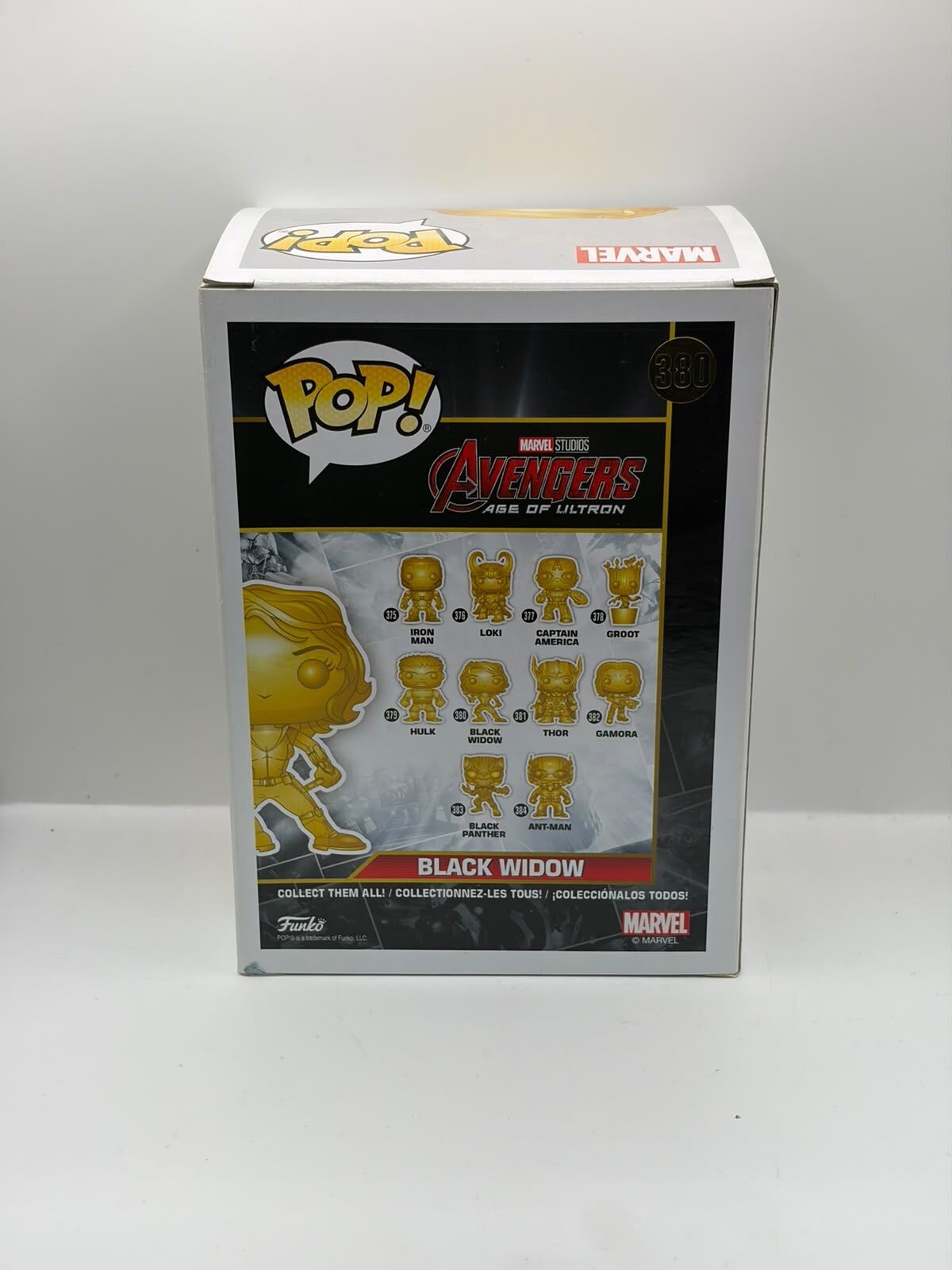 Funko Pop! Marvel Black Widow Gold Chrome #380