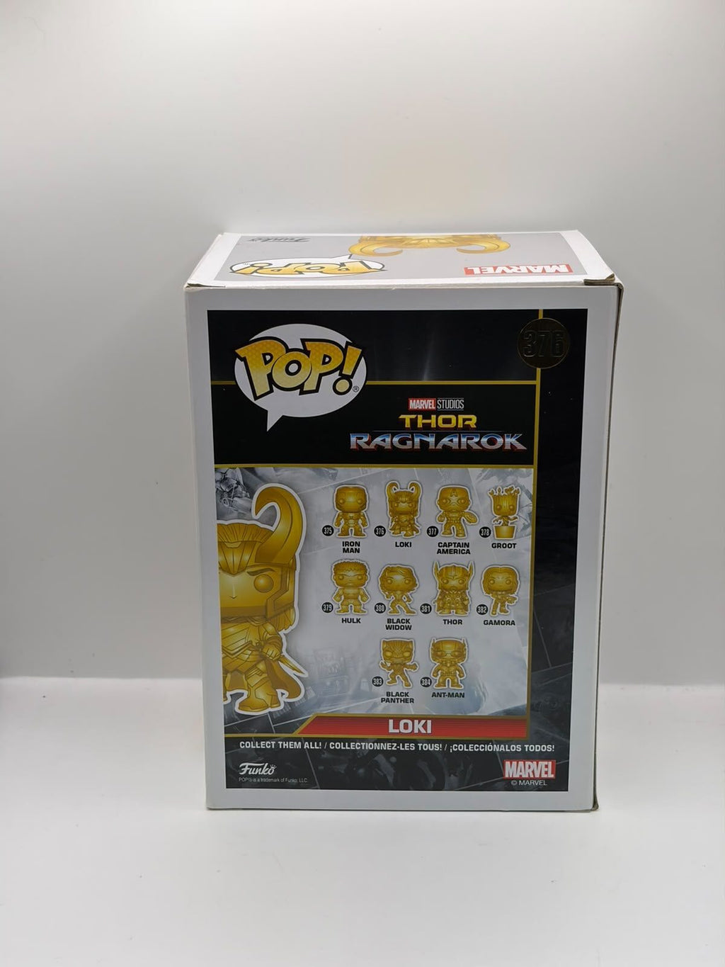 Funko Pop! Marvel Studios Thor: Ragnarok Loki #376 Gold Metallic