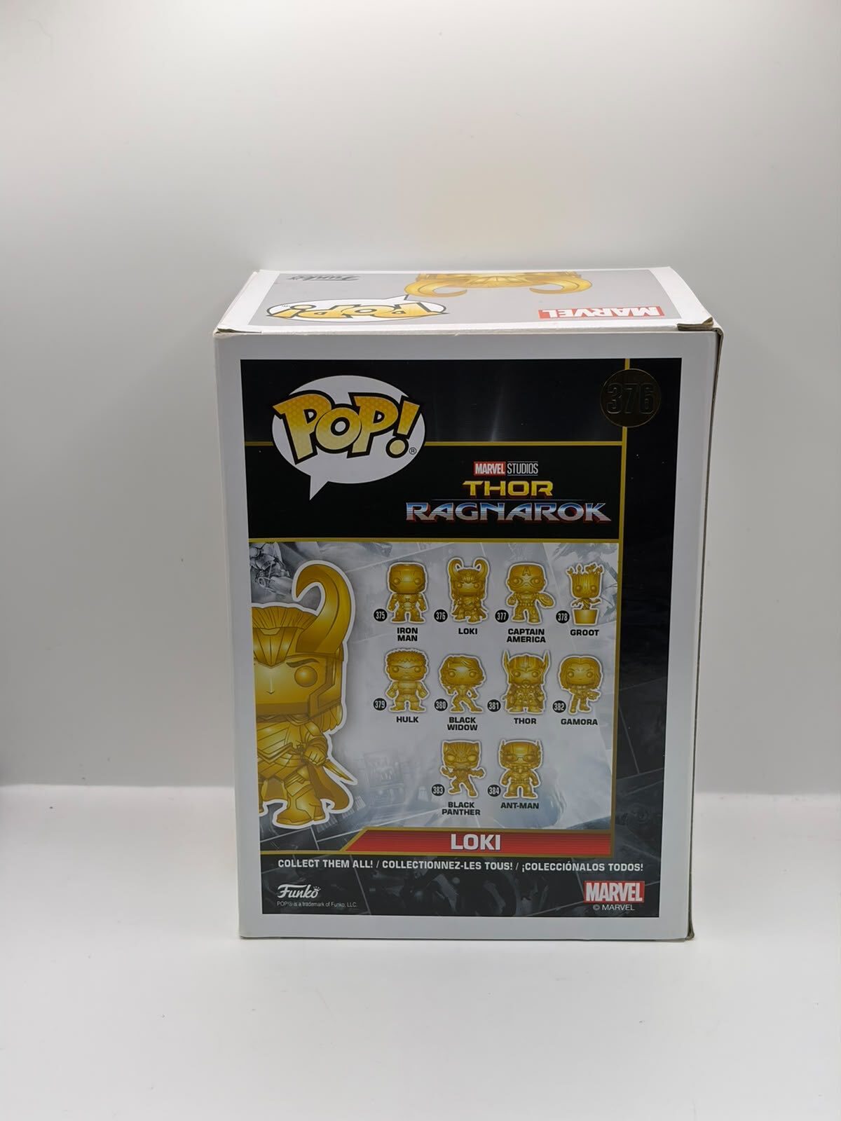 Funko Pop! Marvel Studios Thor: Ragnarok Loki #376 Gold Metallic