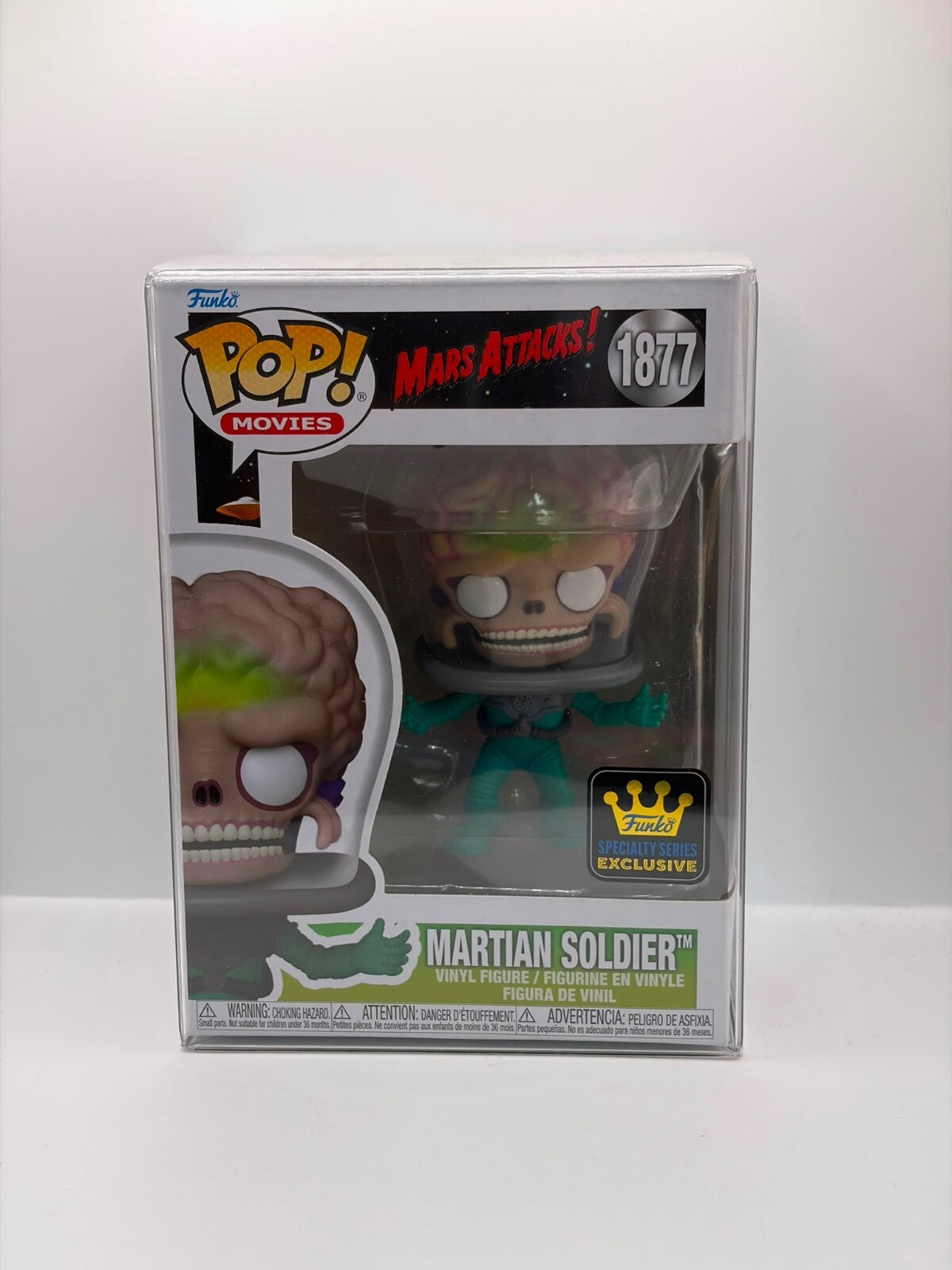 Funko Pop! Movies Mars Attacks Martian Soldier #1877 Exclusive Vinyl Figure