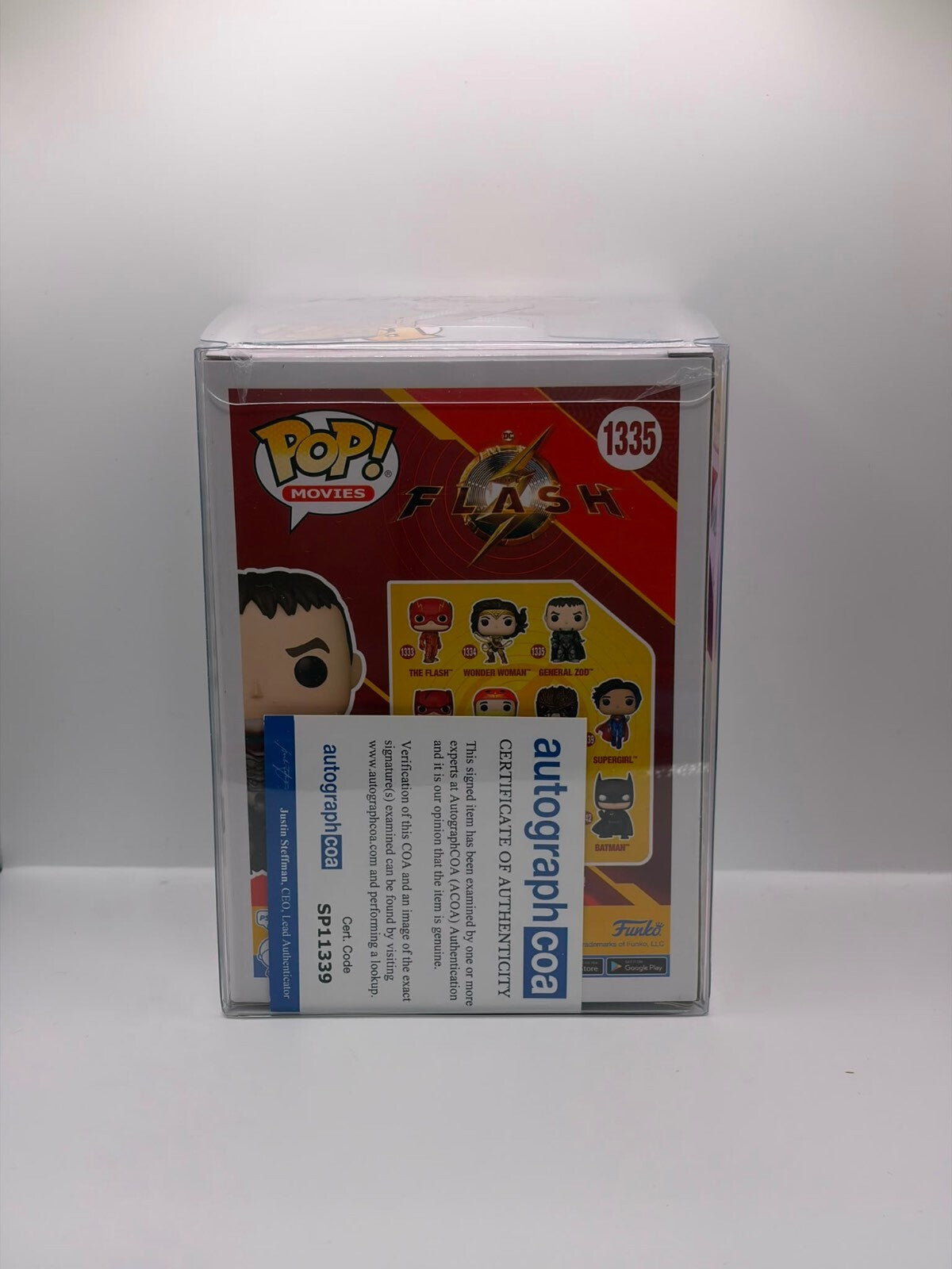 Funko Pop! Movies The Flash 1335 General Zod Vinyl Figure Autographed