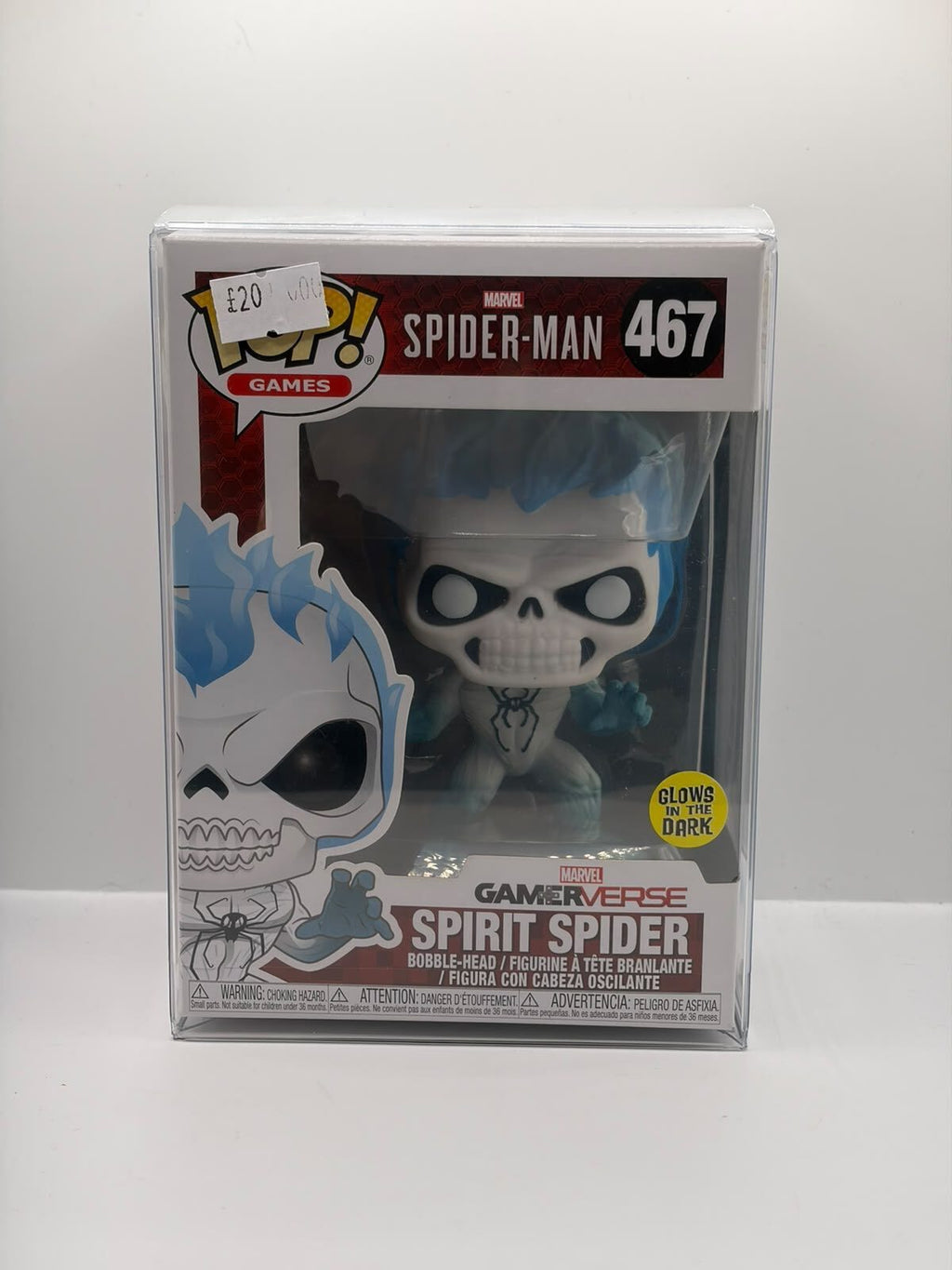 Funko Pop! Games Marvel Spider-Man Spirit Spider Glow in the Dark Vinyl Figure #467