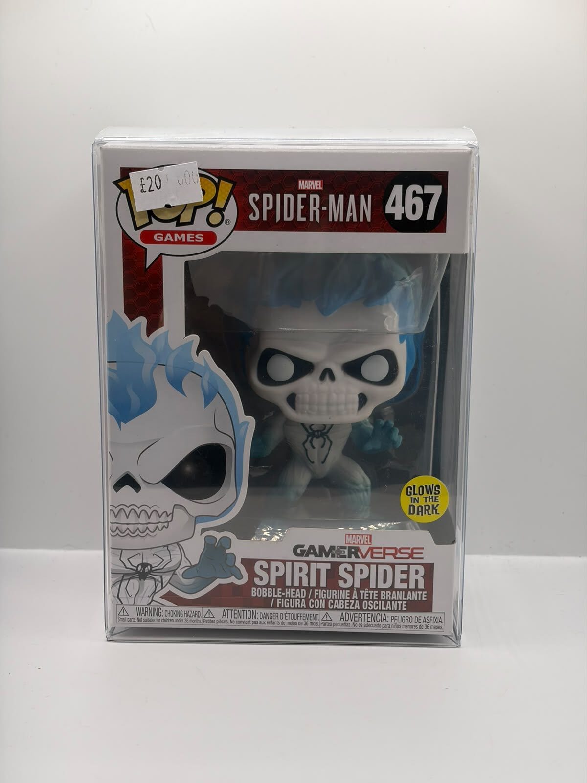Funko Pop! Games Marvel Spider-Man Spirit Spider Glow in the Dark Vinyl Figure #467