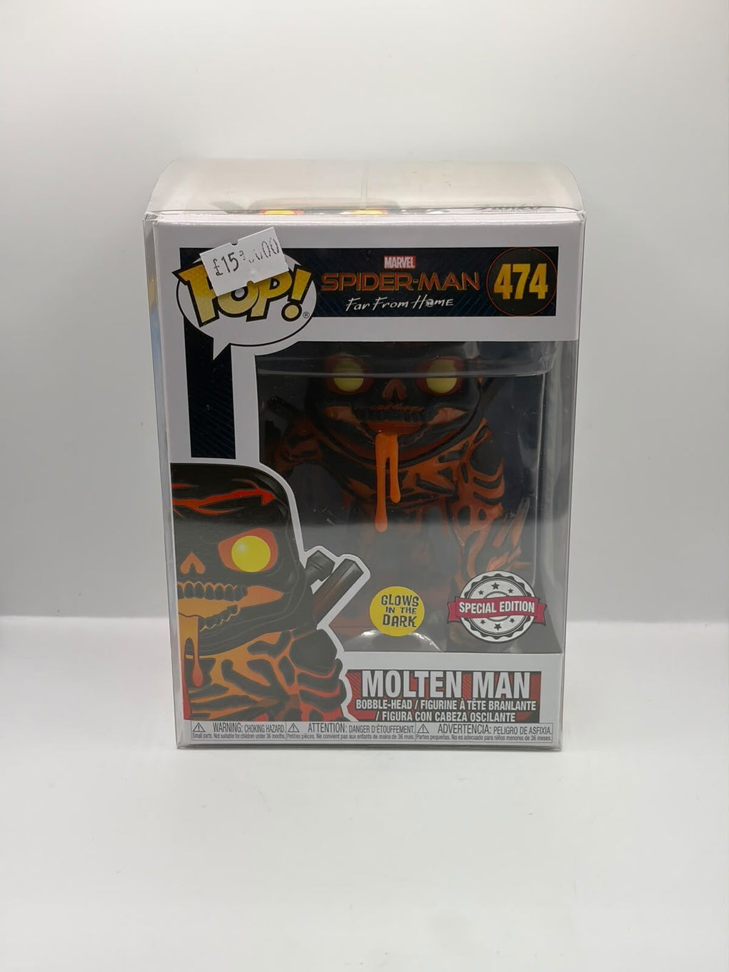 Funko Pop! Marvel Spider-Man Molten Man #474 Special Edition Glow in the Dark Vinyl Figure