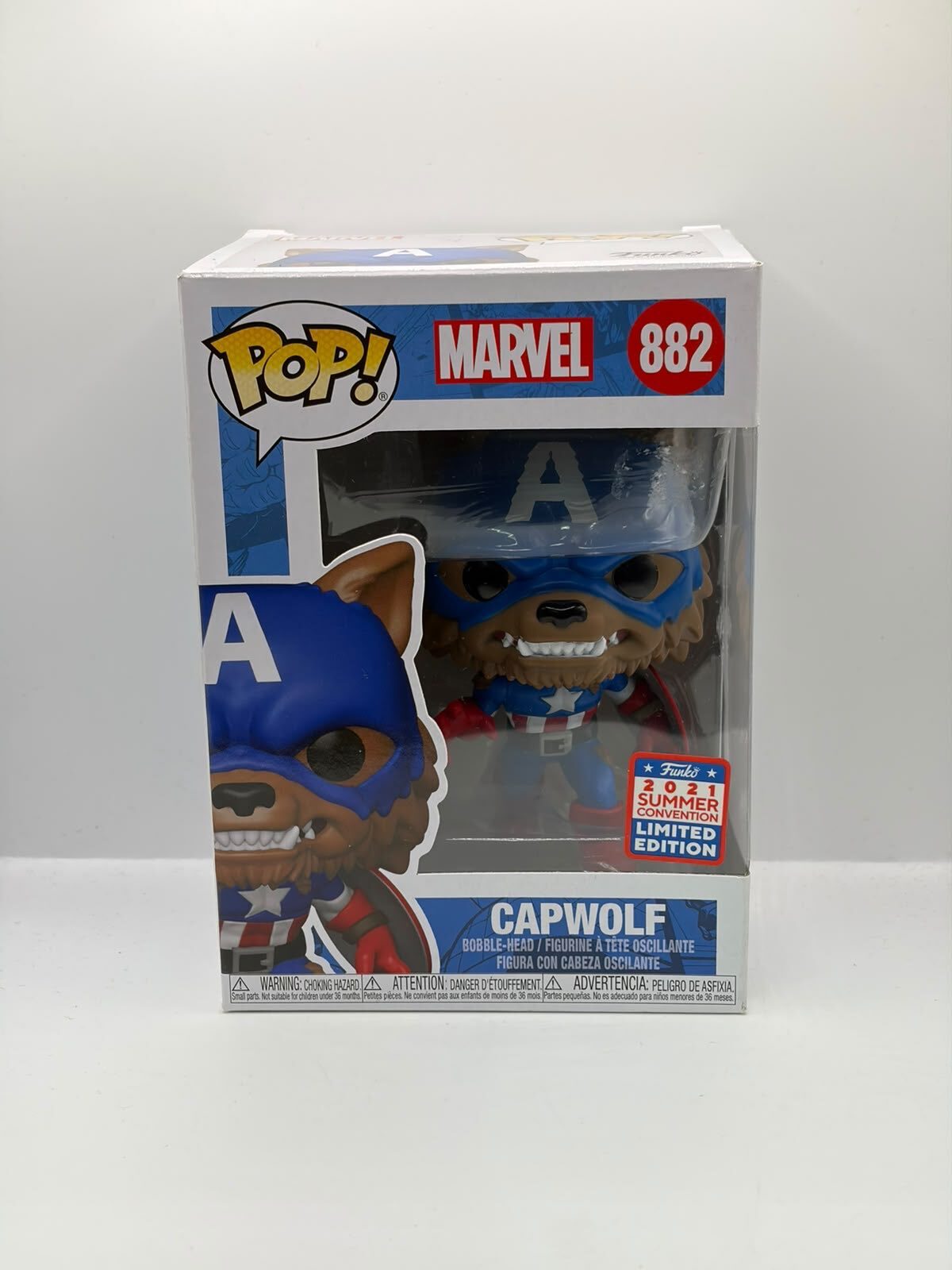 Funko Pop! Marvel Capwolf #882 Summer Convention Limited Edition