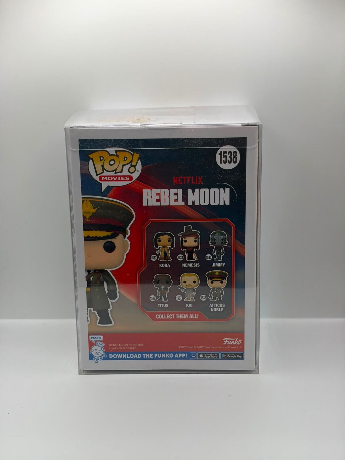 Funko Pop! Movies Atticus Noble Vinyl Figure #1538 from Netflix Rebel Moon