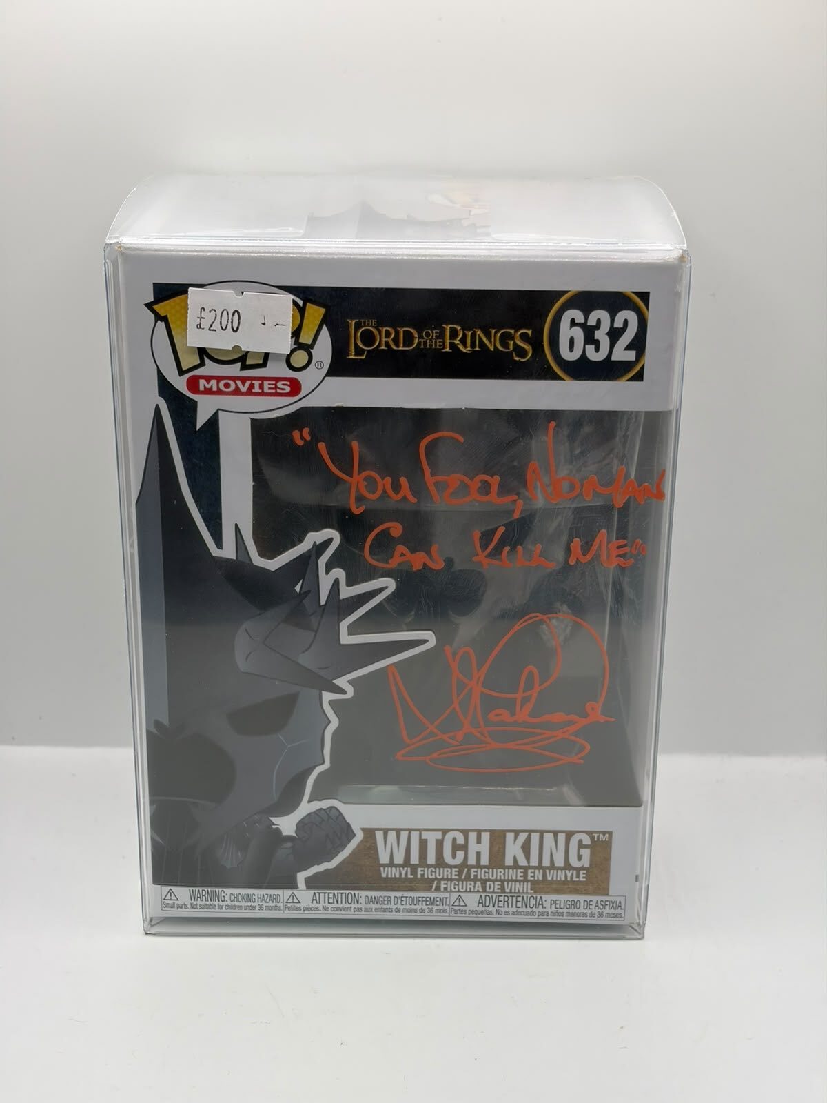 Funko Pop! Movies The Lord of the Rings Witch King #632 Vinyl Figure, Signed