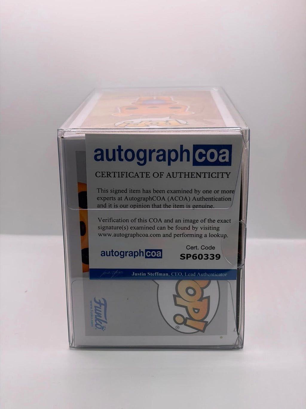 Funko Pop! Disney Winnie the Pooh Vinyl Figure #1512 Autographed with Certificate of Authenticity