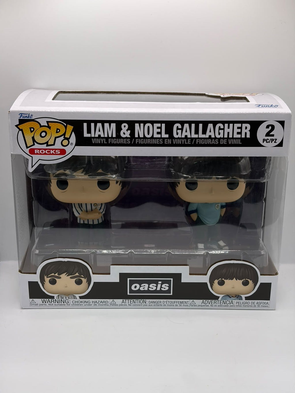 Funko Pop! Rocks Oasis Liam & Noel Gallagher 2-Pack