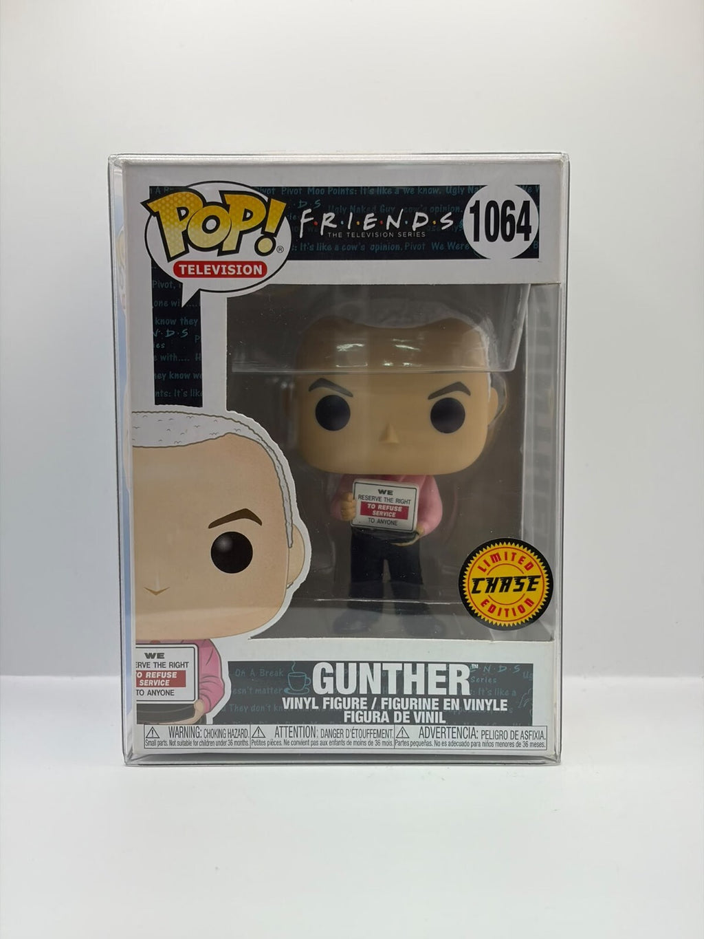 Funko Pop! Television Friends Gunther Vinyl Figure #1064 Limited Chase Edition