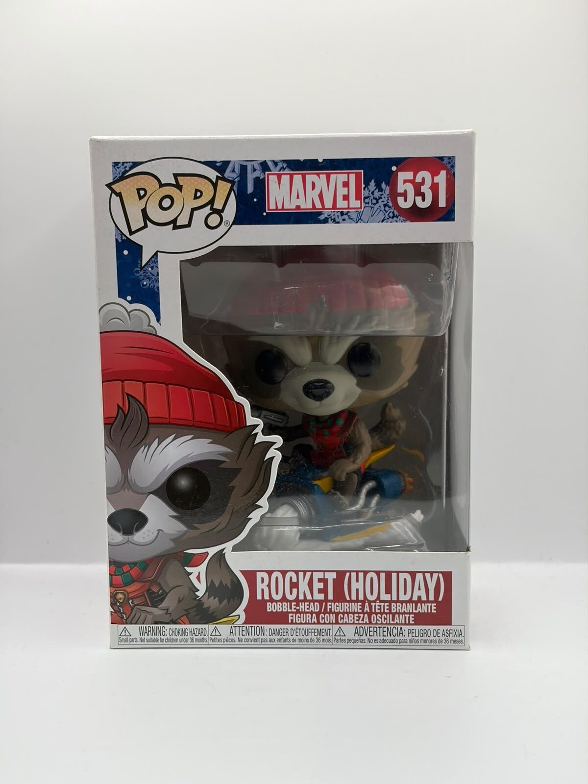 Funko Pop! Marvel Rocket (Holiday) #531 Collectible Figurine