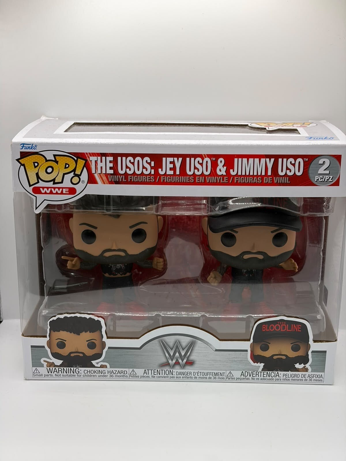 Funko Pop! WWE The Usos: Jey Uso & Jimmy Uso 2-Pack Vinyl Figures