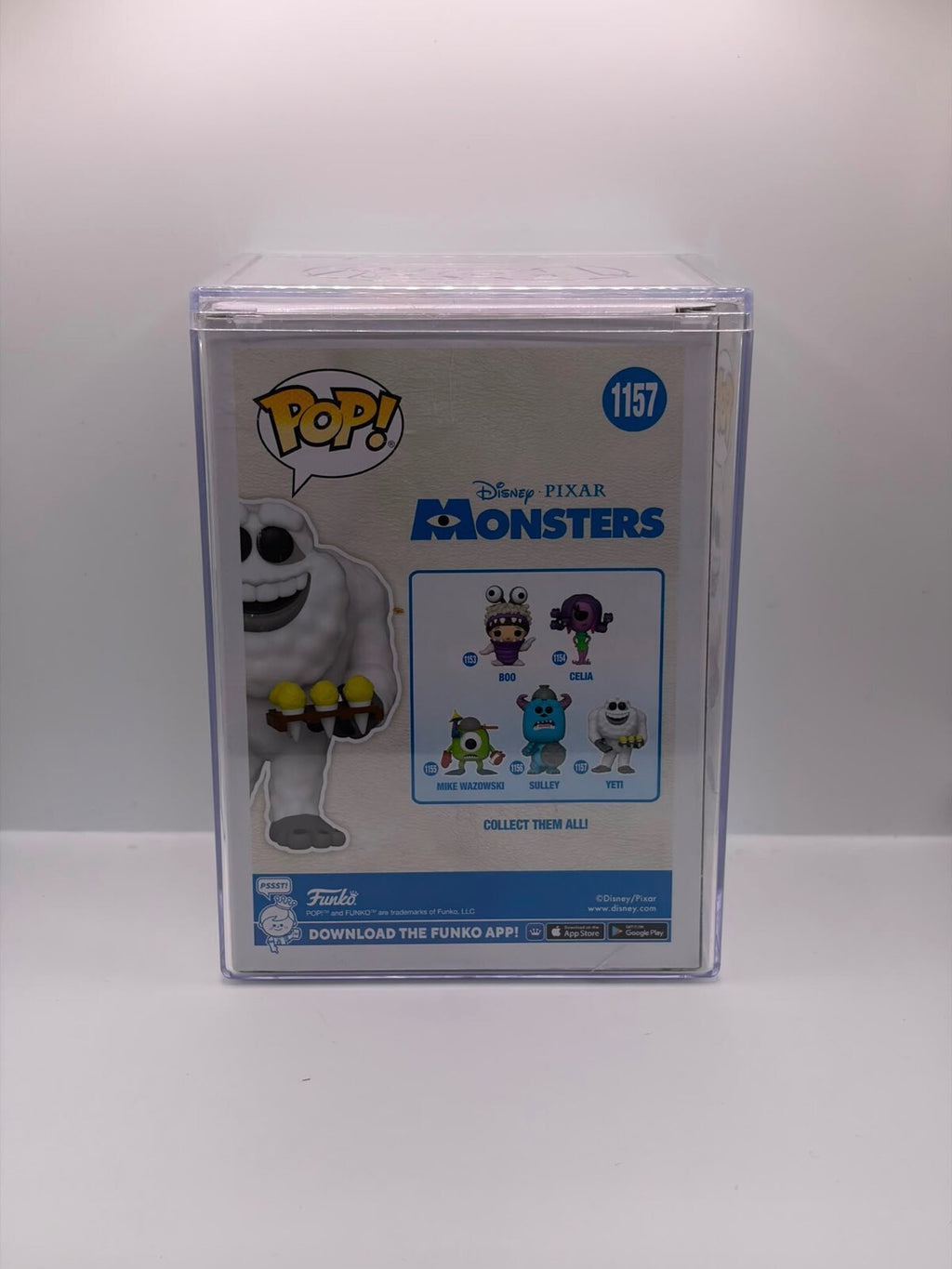 Funko Pop! Disney Pixar Monsters #1157 Yeti Vinyl Figure Signed