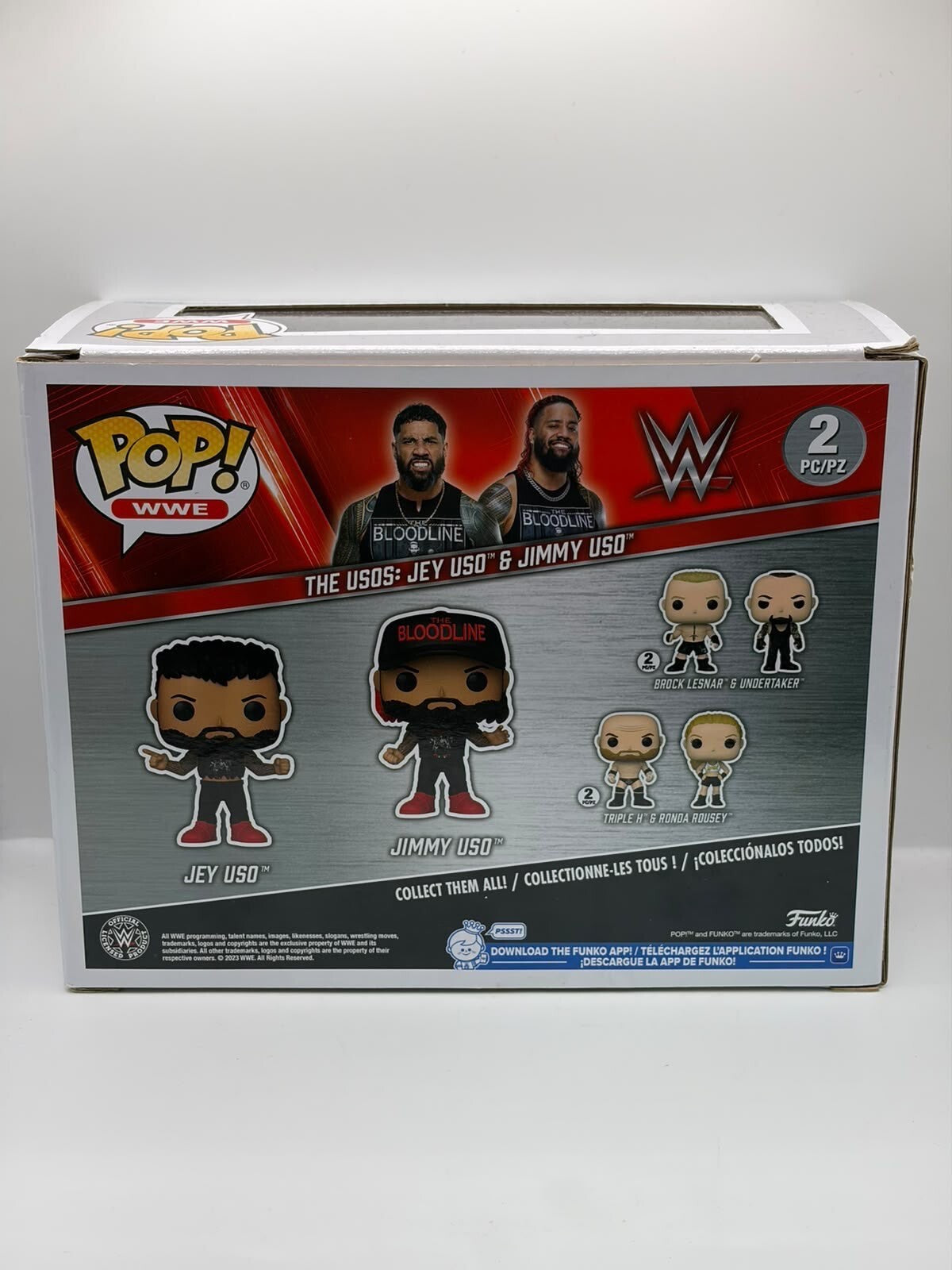 Funko Pop! WWE The Usos: Jey Uso & Jimmy Uso 2-Pack Vinyl Figures