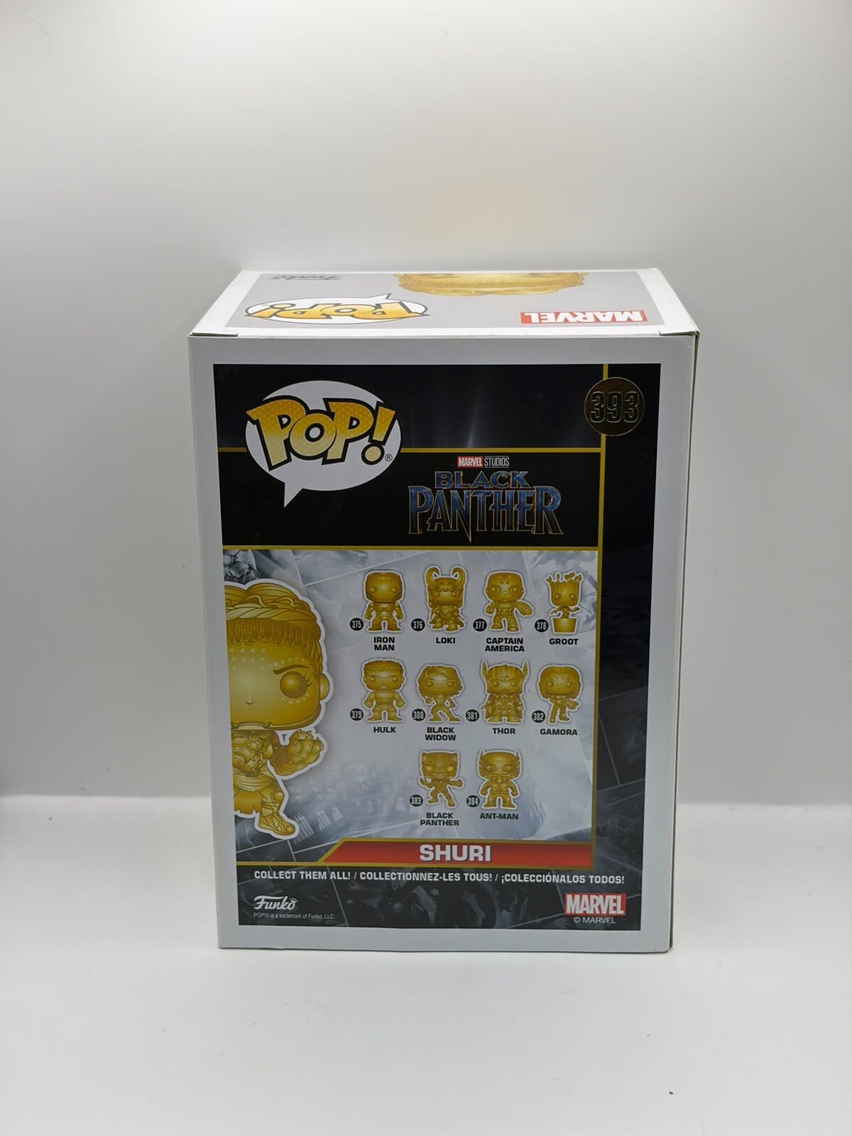 Funko Pop! Marvel Black Panther Shuri #393 Fall Convention Exclusive Gold