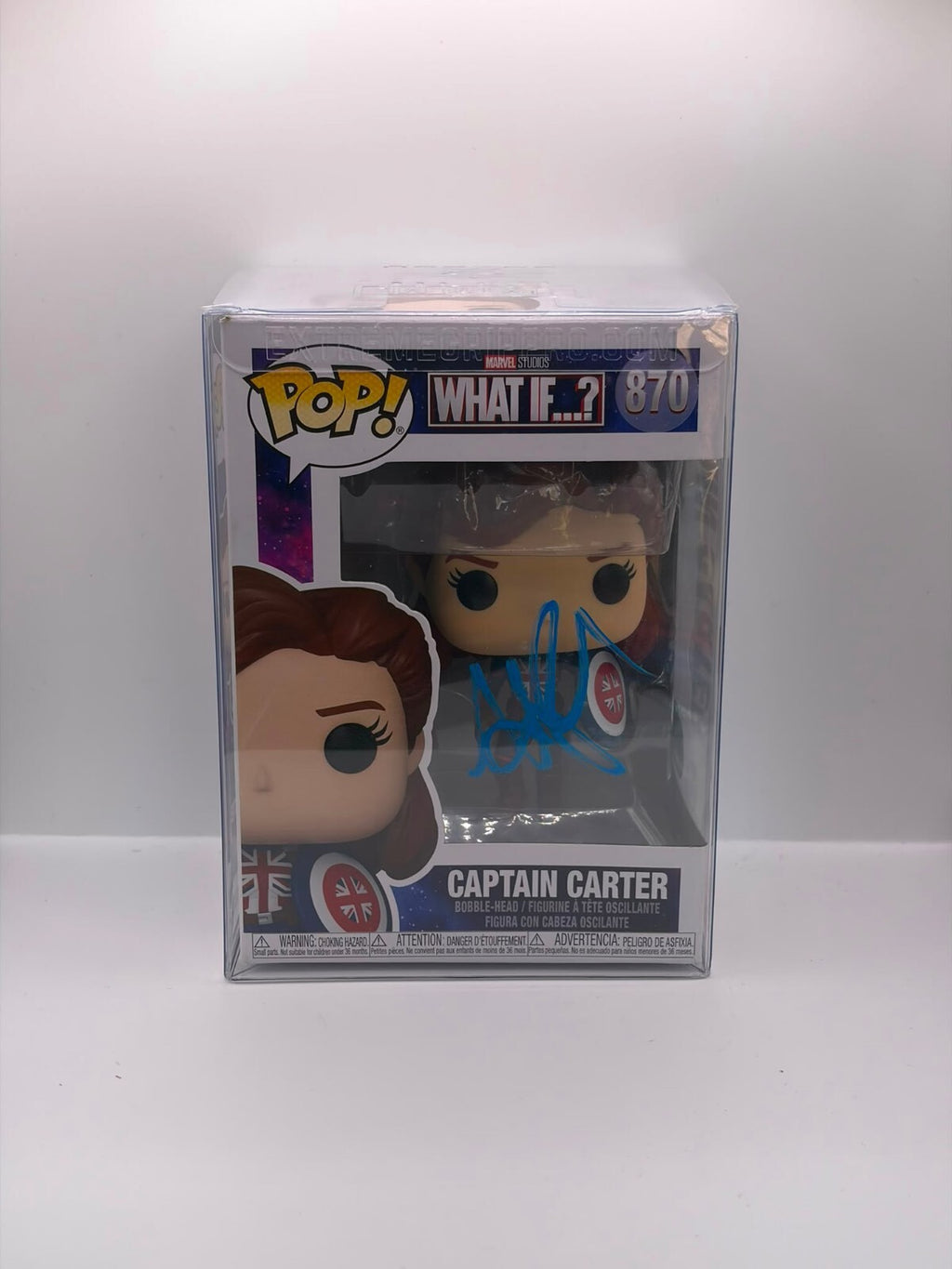 Funko Pop! Marvel What If...? Captain Carter Vinyl Figure #870 - Signed