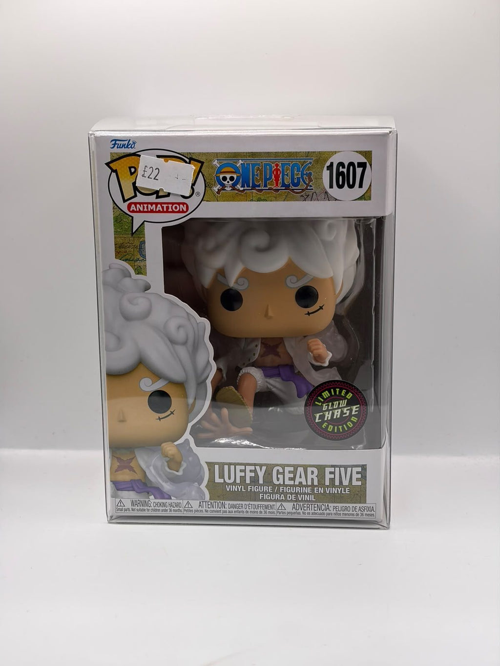 Funko Pop! Animation One Piece Luffy Gear Five #1607 Vinyl Figure with Chase Sticker