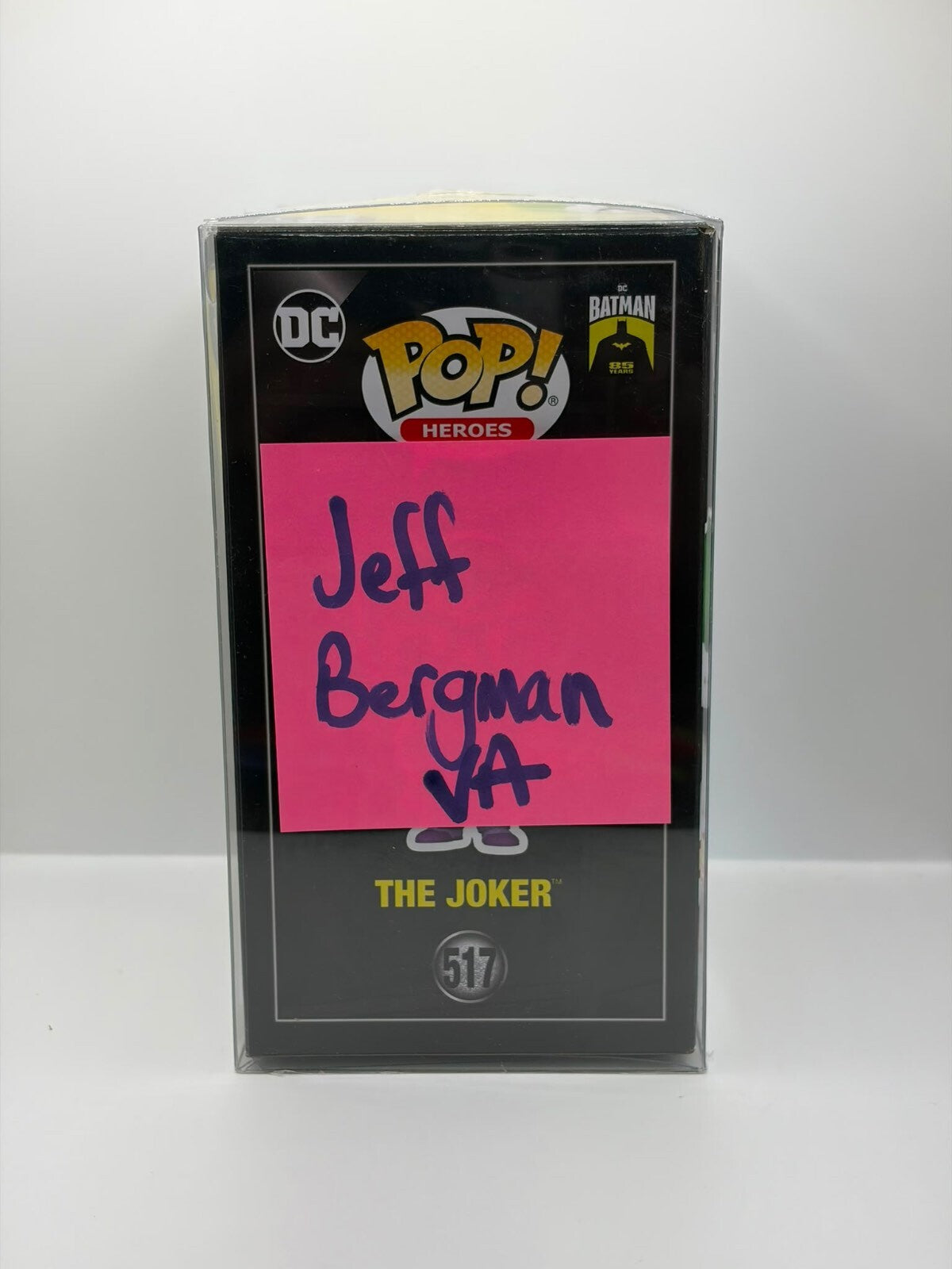 Funko Pop! Heroes The Joker #517 Vinyl Figure Batman 85 Years Signed