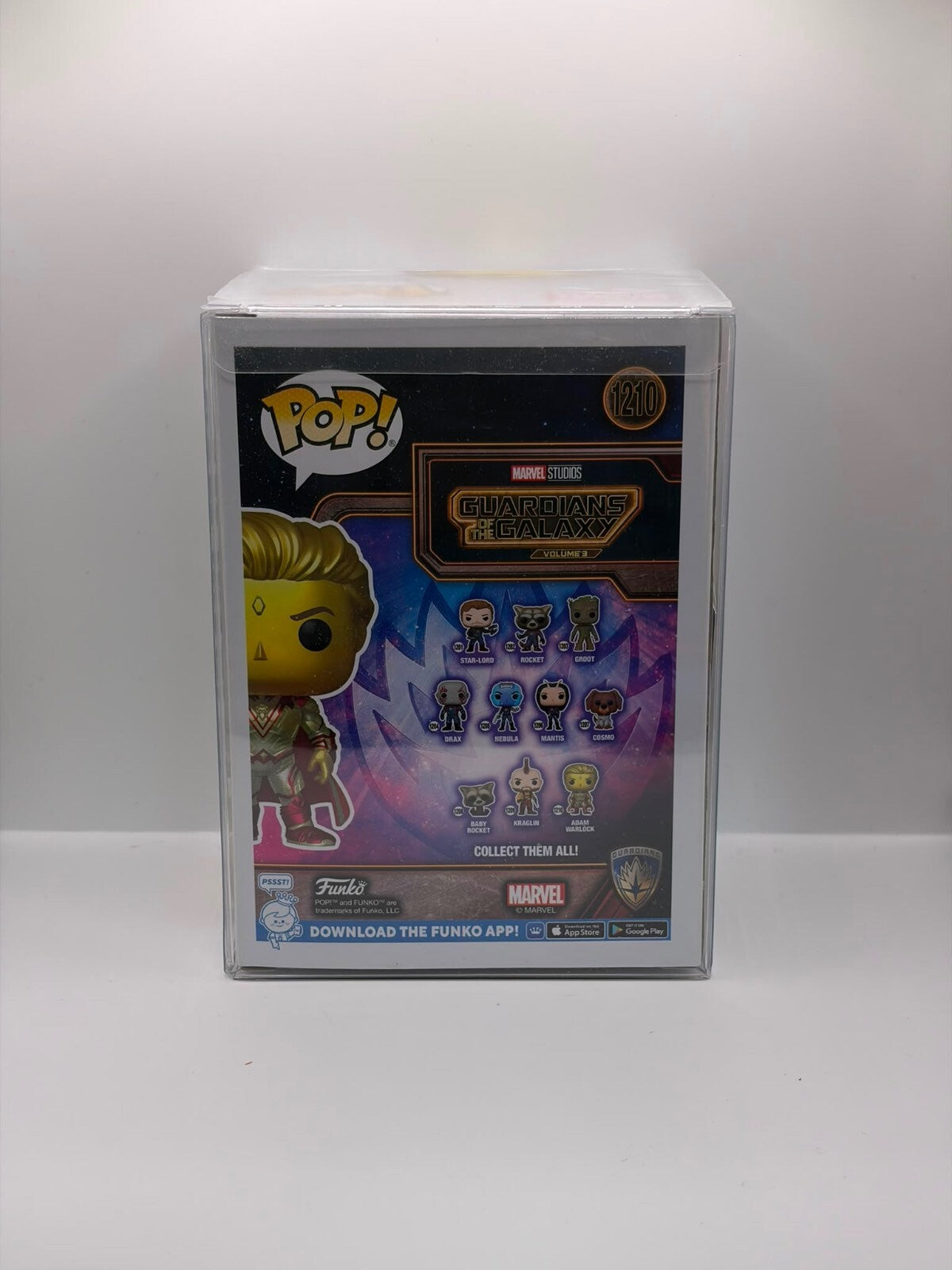 Funko Pop! Marvel Guardians of the Galaxy Adam Warlock #1210 Vinyl Figure Signed