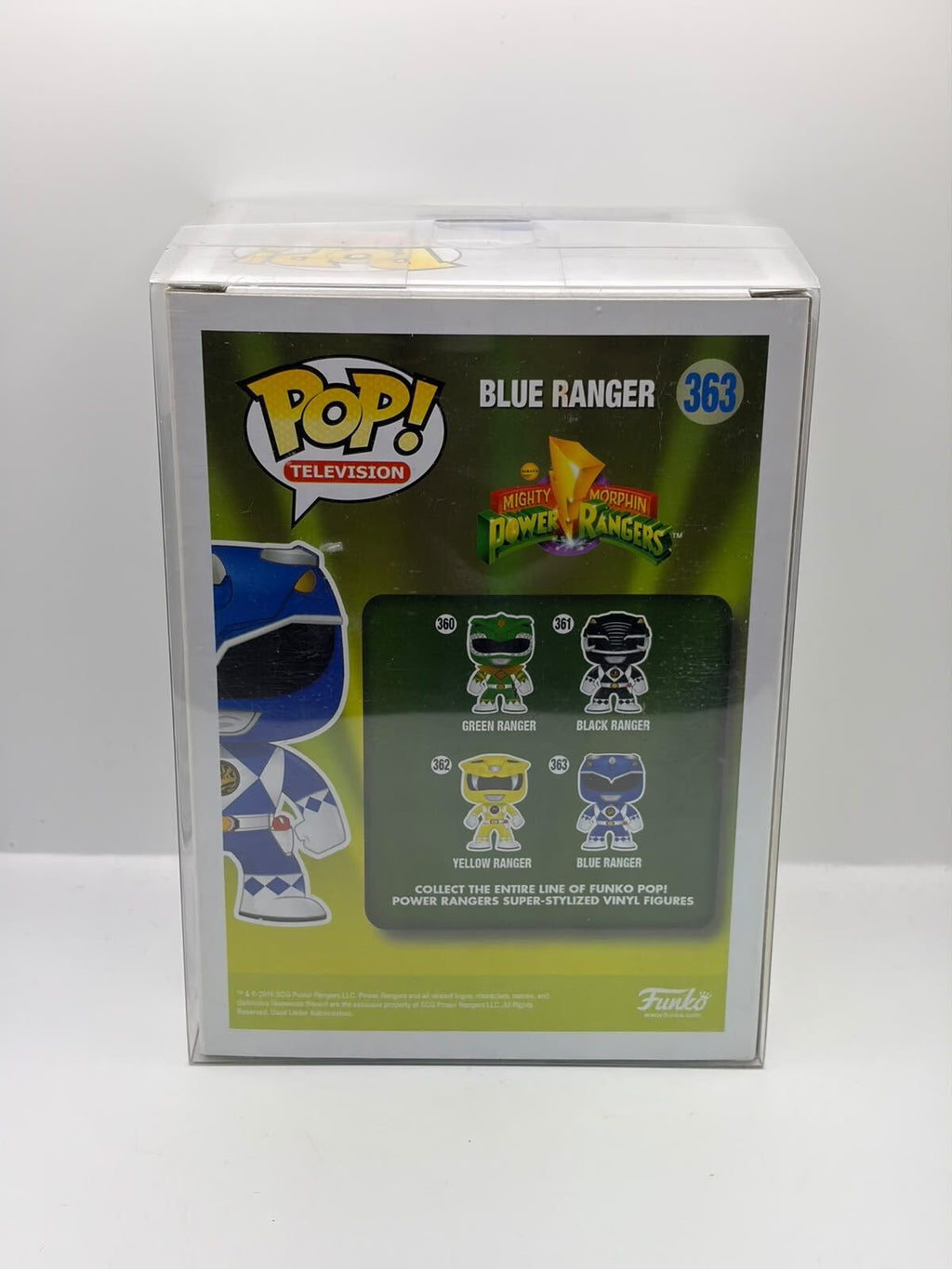 Funko Pop! Television Power Rangers Blue Ranger #363 Signed
