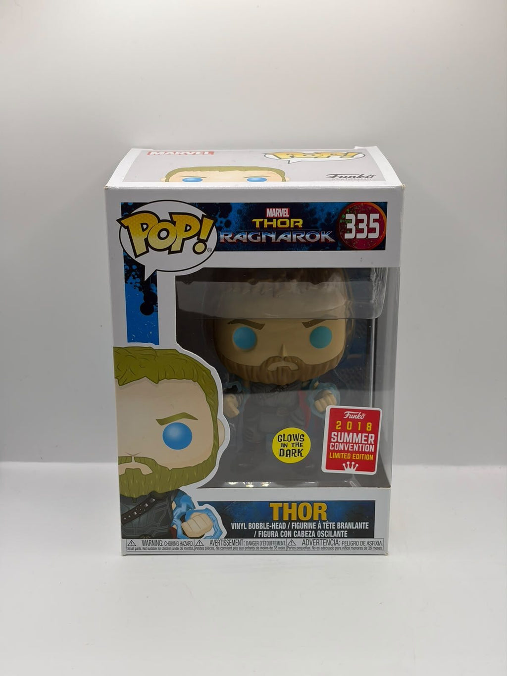 Funko Pop! Marvel Thor: Ragnarok Thor #335 Glow-in-the-Dark Summer Convention Exclusive