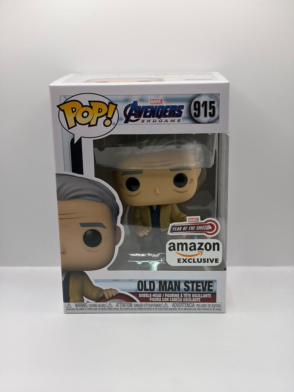 Funko Pop! Marvel Avengers: Endgame Old Man Steve #915 Amazon Exclusive