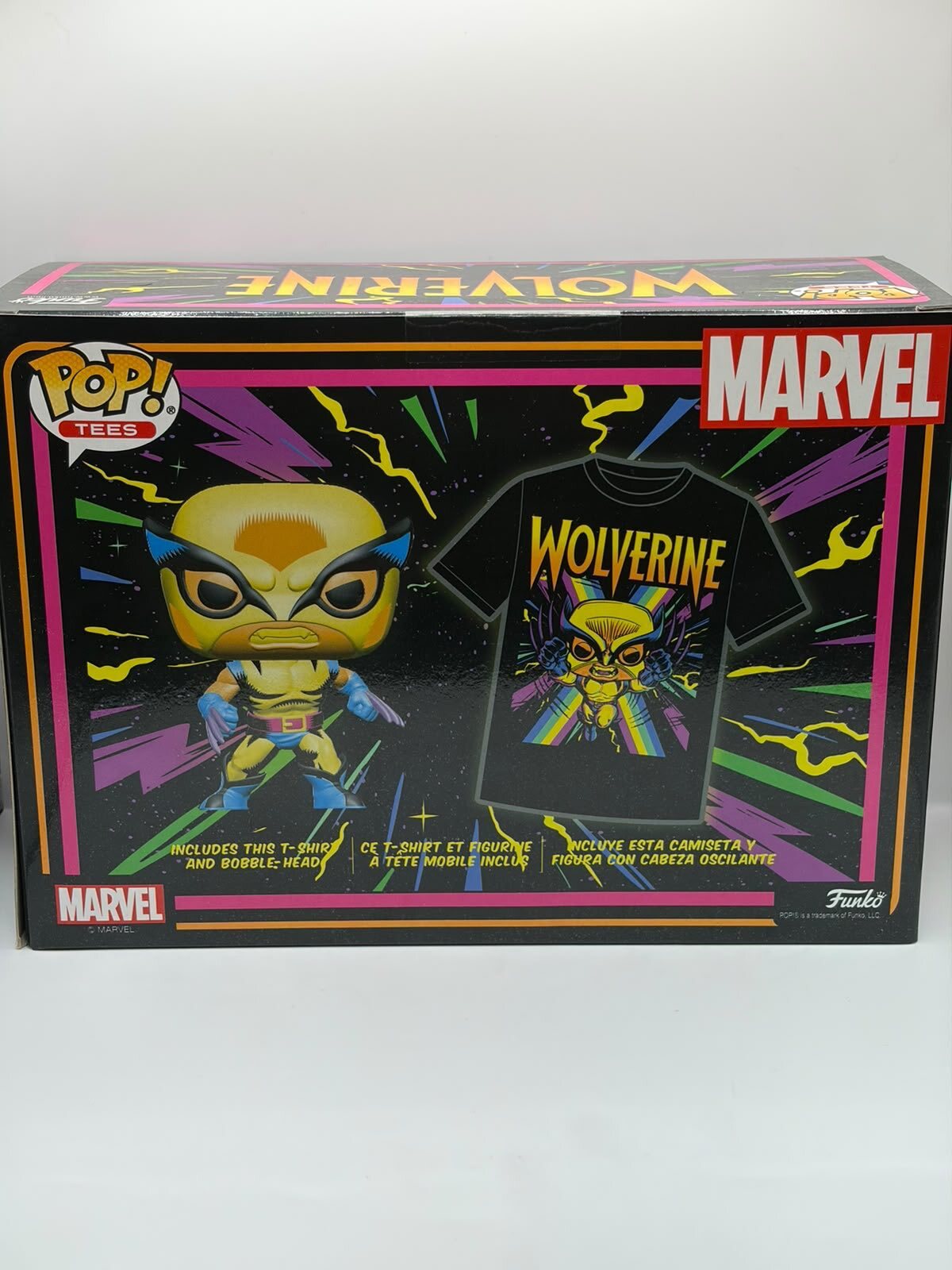 Funko Pop! Tees Marvel Wolverine Special Edition Figure and T-Shirt Set