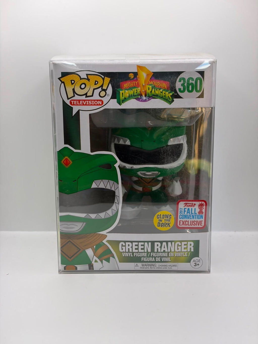 Funko Pop! Television Mighty Morphin Power Rangers Green Ranger #360 Vinyl Figure - Glow in the Dark, Fall Convention Exclusive