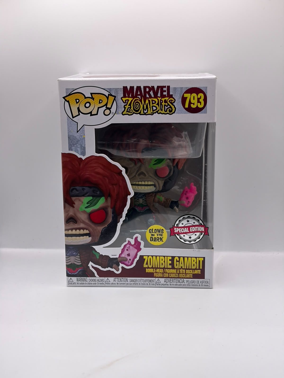 Funko Pop! Marvel Zombies Zombie Gambit #793 Glow in the Dark Special Edition