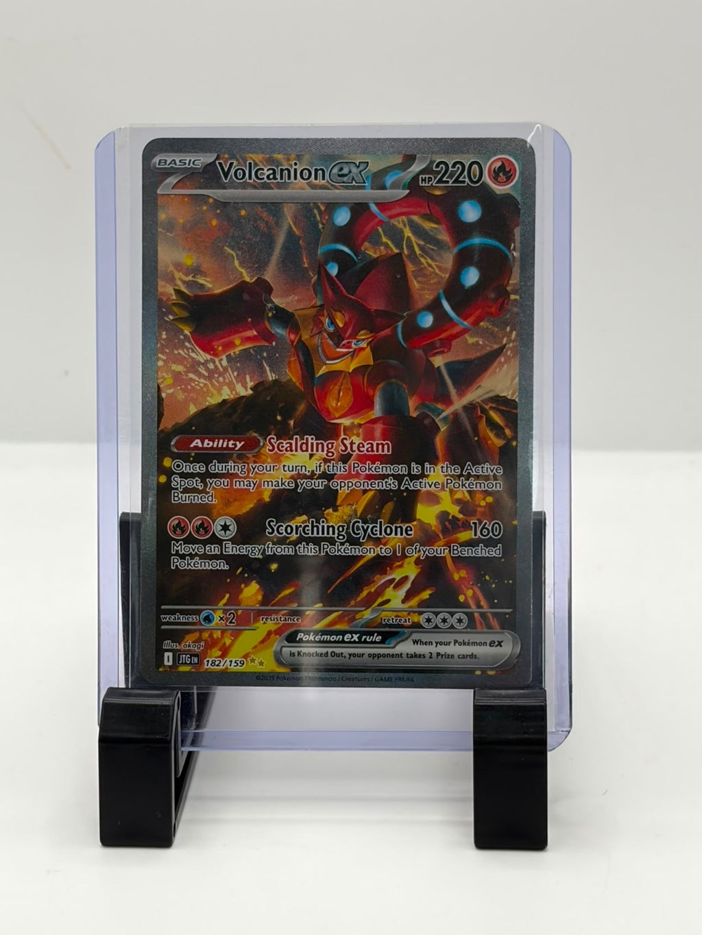 Pokémon Volcanion Ex Super Illustration Rare Holo Journey Together 182/159