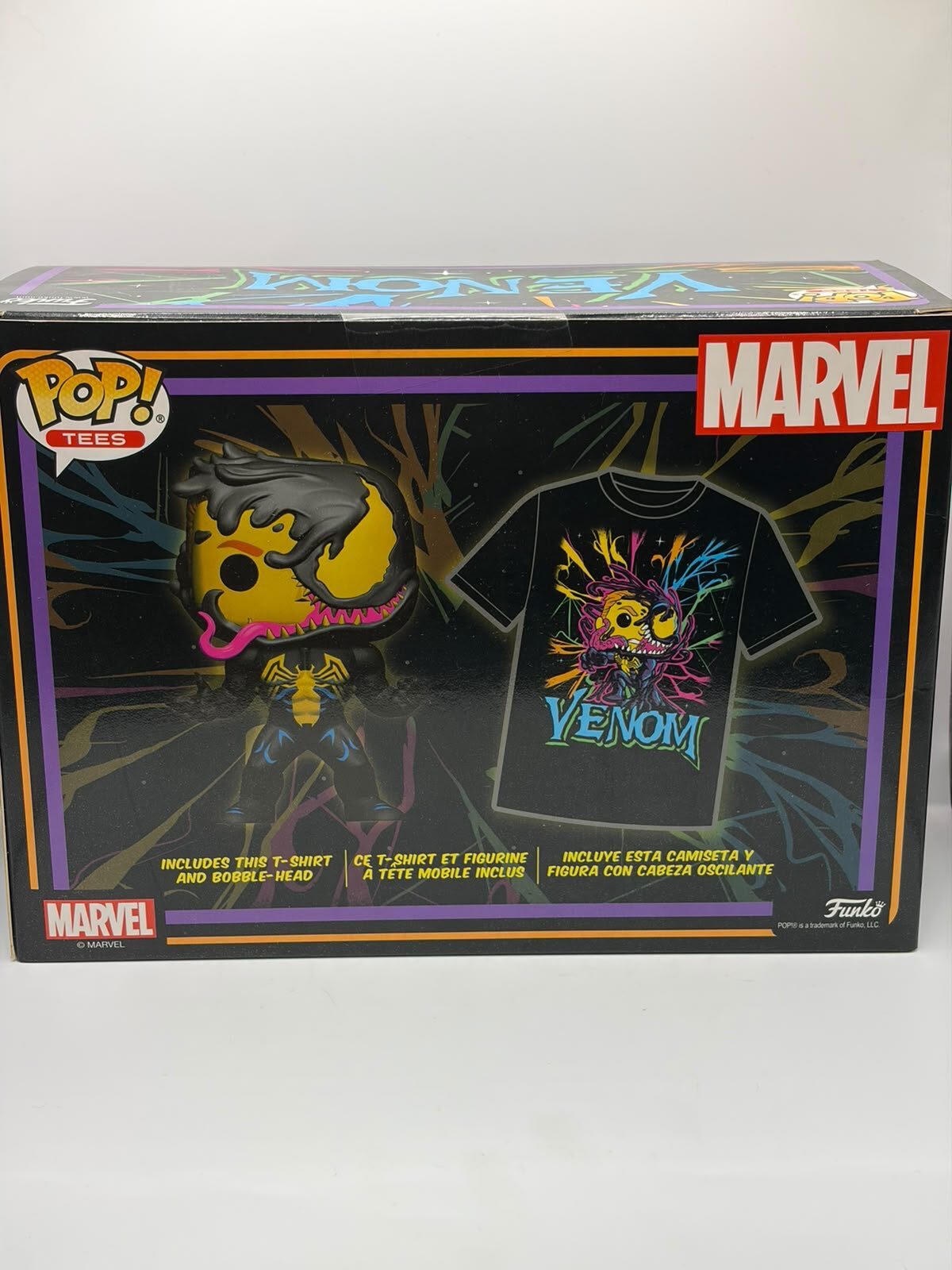 Funko Pop! Tees Marvel Venom Special Edition Figure and T-Shirt Set
