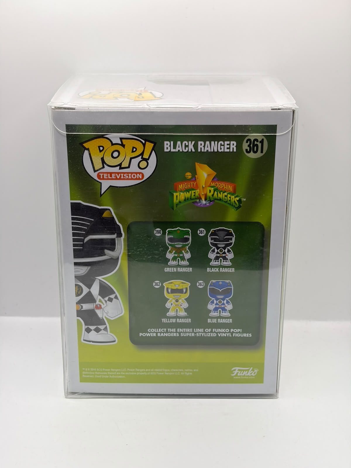 Funko Pop! Television Mighty Morphin Power Rangers Black Ranger #361 Signed Vinyl Figure