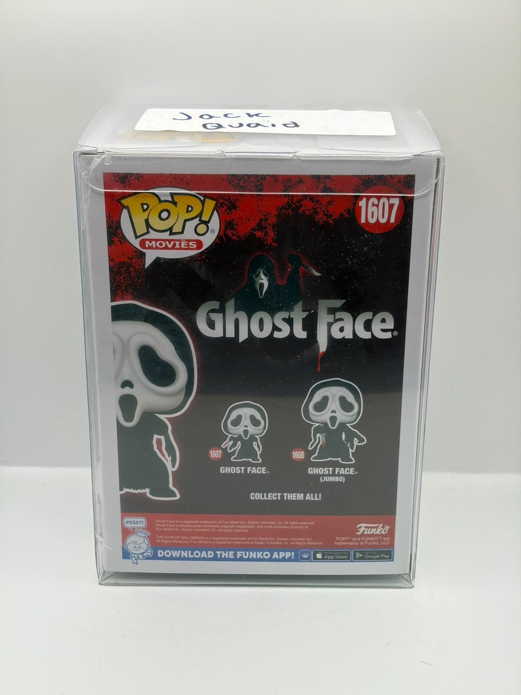 Funko Pop! Movies Ghost Face #1607 Vinyl Figure in Box, Signed