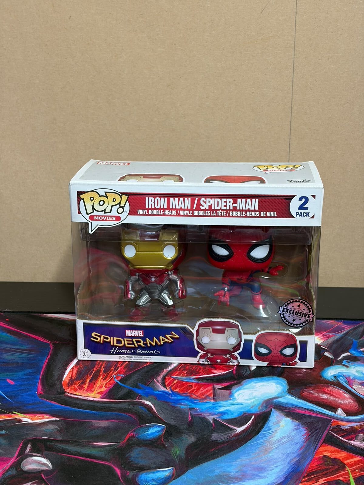 Funko Pop! Movies Marvel Spider-Man: Homecoming Iron Man & Spider-Man 2-Pack