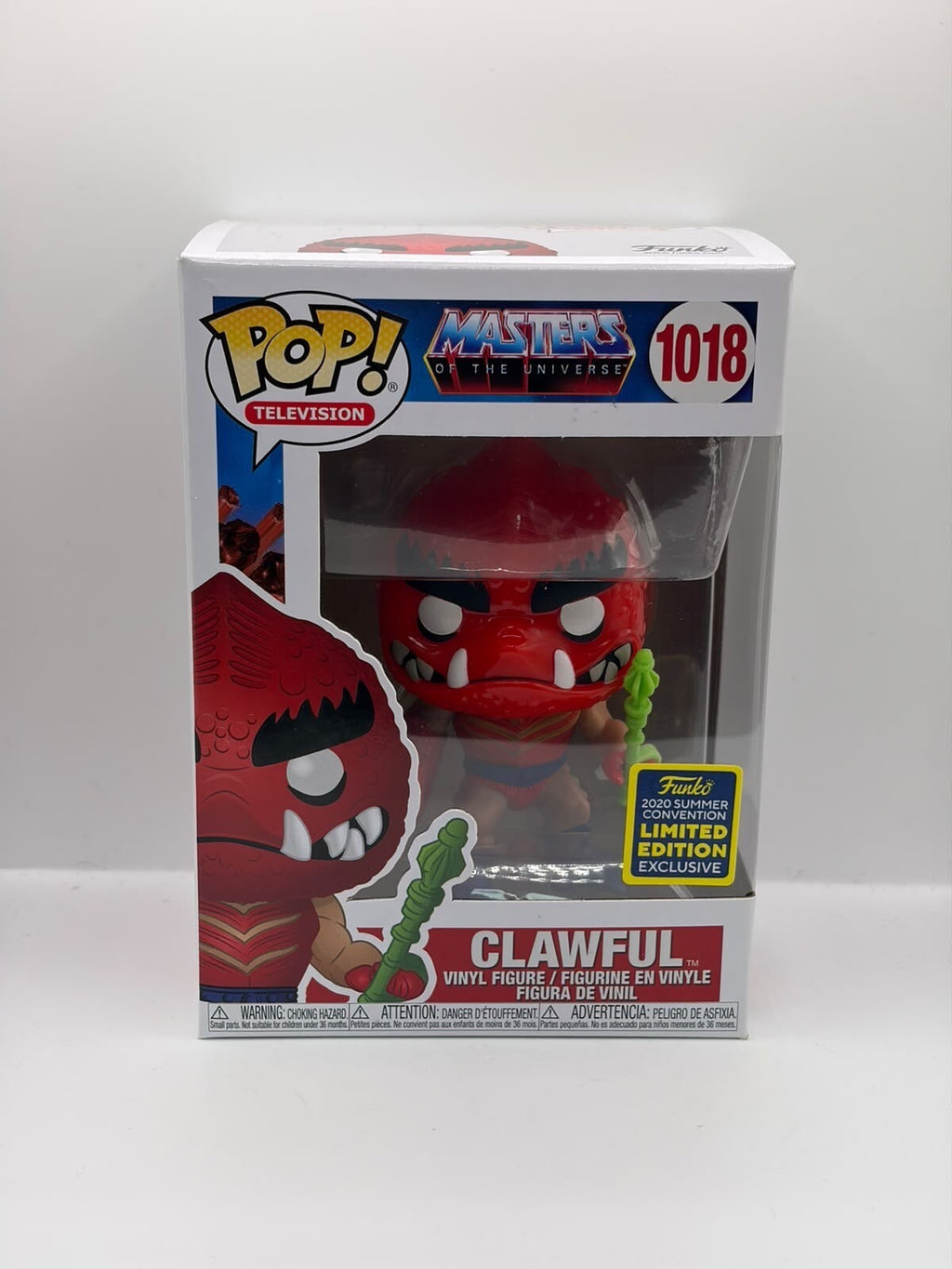 Funko Pop! Television Masters of the Universe Clawful Vinyl Figure #1018 2020 Summer Convention Limited Edition Exclusive