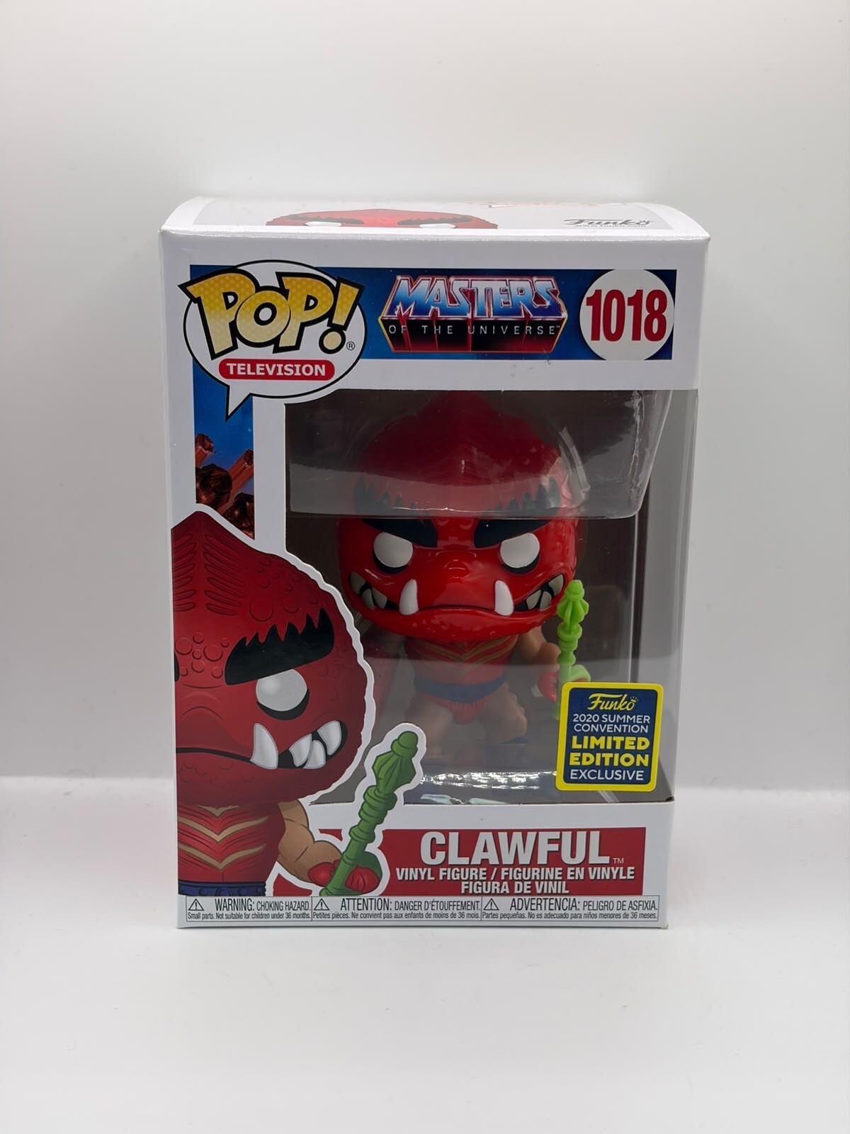 Funko Pop! Television Masters of the Universe Clawful Vinyl Figure #1018 2020 Summer Convention Limited Edition Exclusive