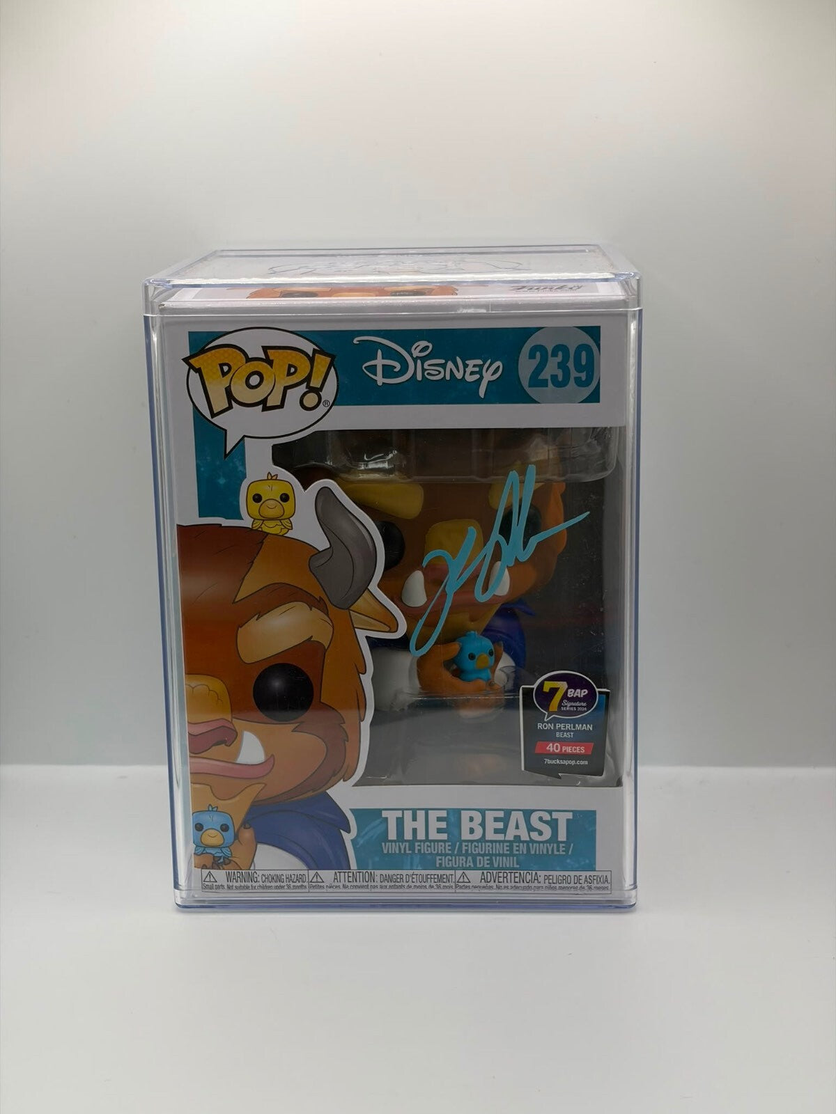 Funko Pop! Disney 239 The Beast Signed by Ron Perlman Limited Edition 40 Pieces