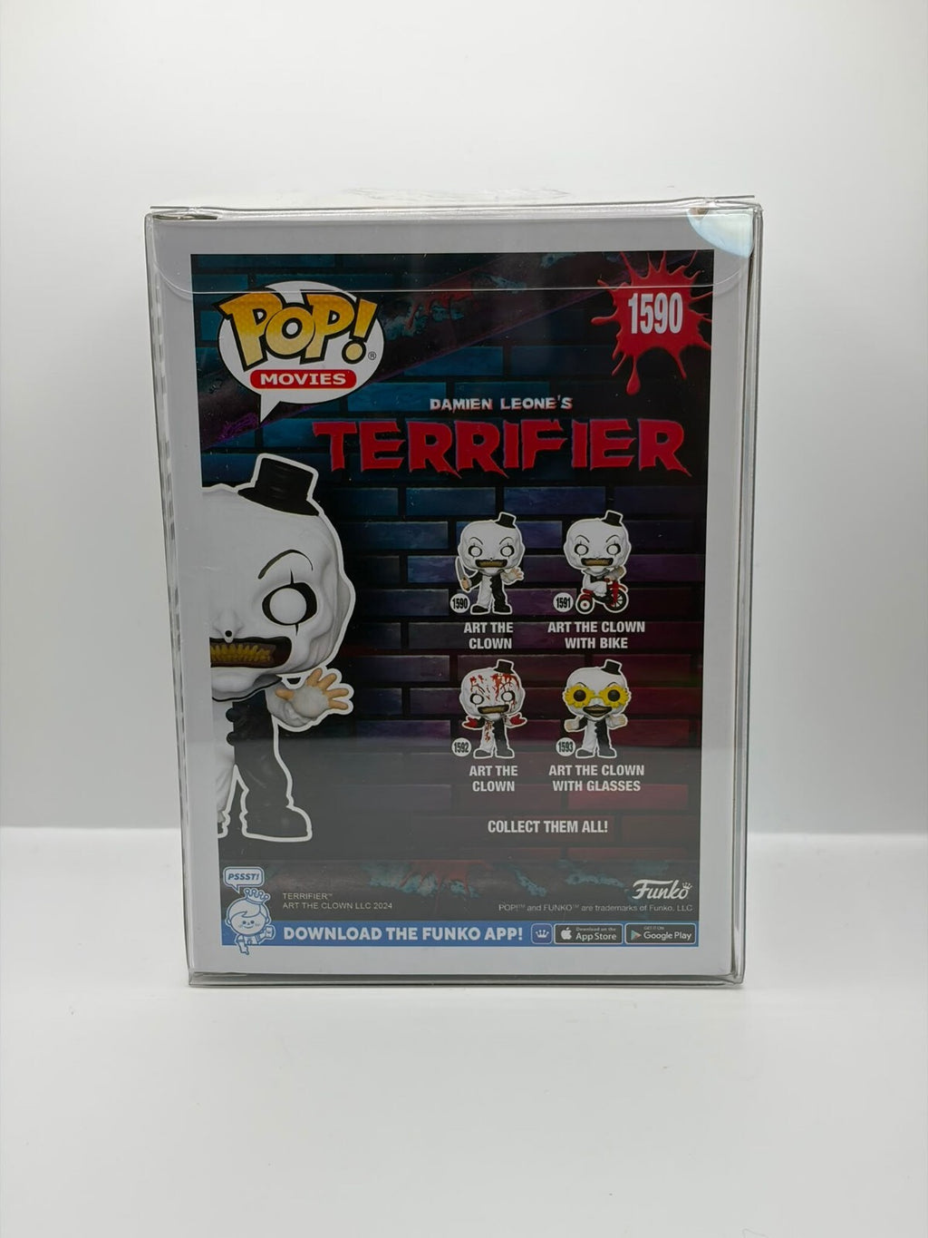 Funko Pop! Movies Terrifier Art the Clown Vinyl Figure #1590 Signed