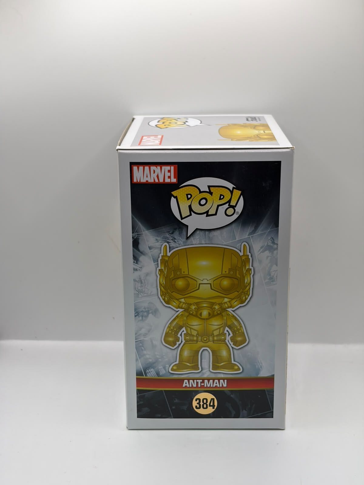 Funko Pop! Marvel Studios Ant-Man #384 Gold Metallic Vinyl Figure in Box