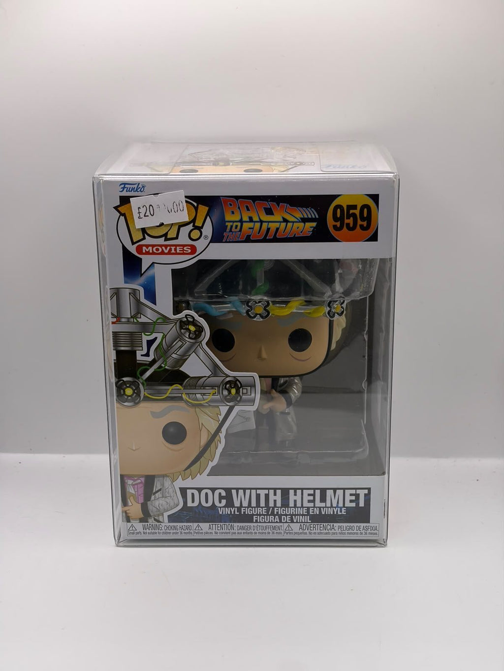 Funko Pop! Movies Back to the Future Doc with Helmet #959 Vinyl Figure