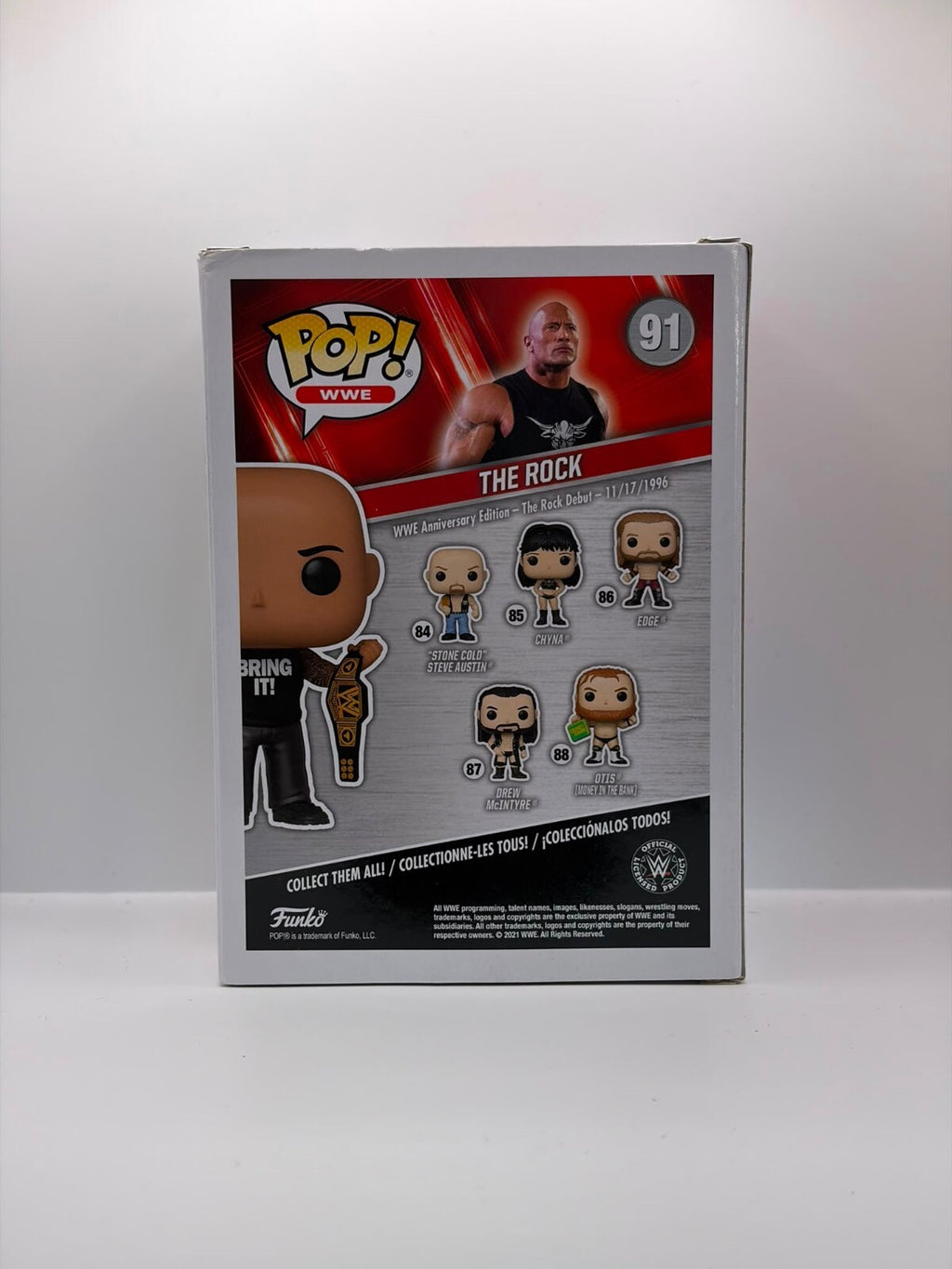 Funko Pop WWE The Rock Special Edition Vinyl Figure #91